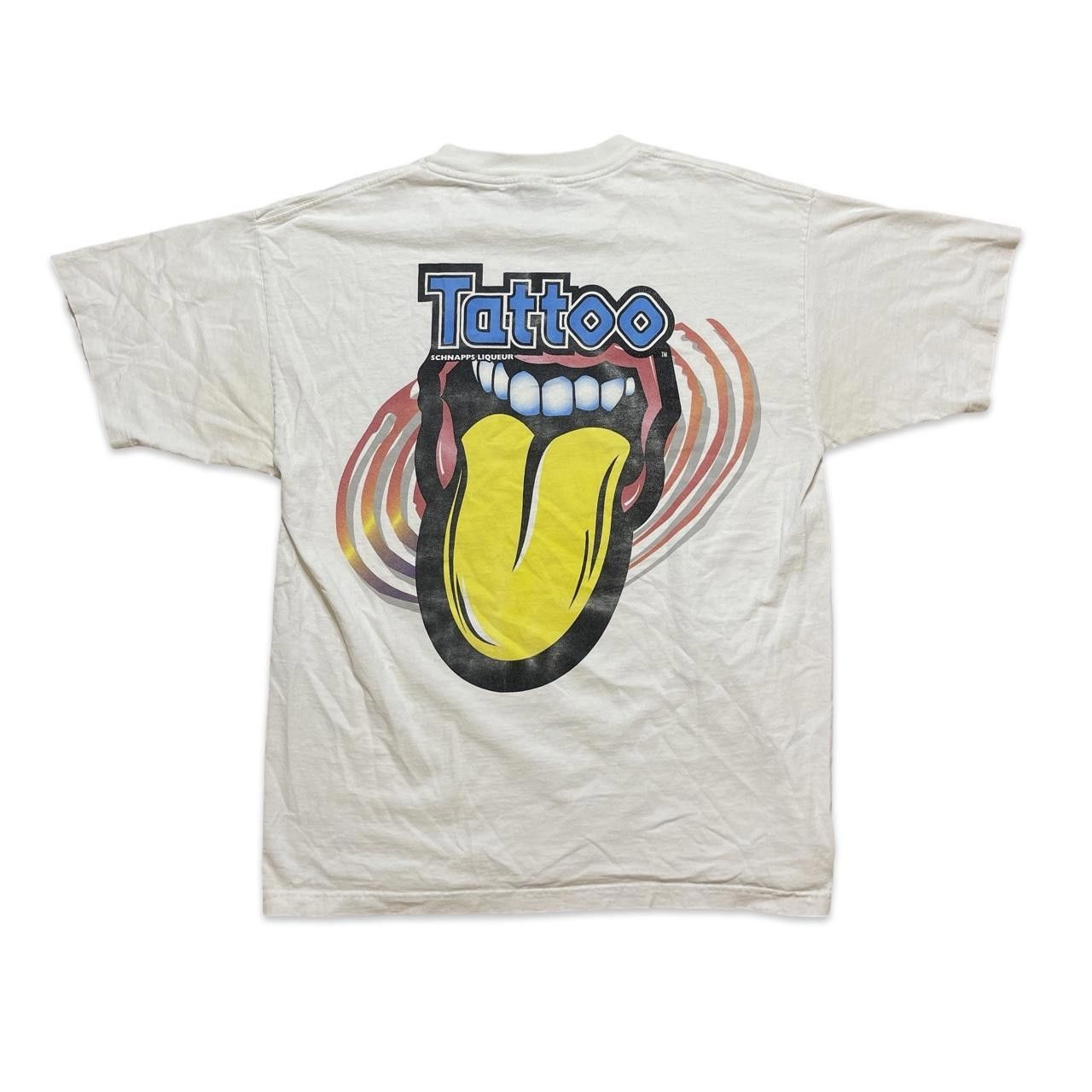 Designer Vtg Tattoo Your Tongue Schnapps Liqeur T-Shirt Size US XL / EU 56 / 4 - 1 Thumbnail