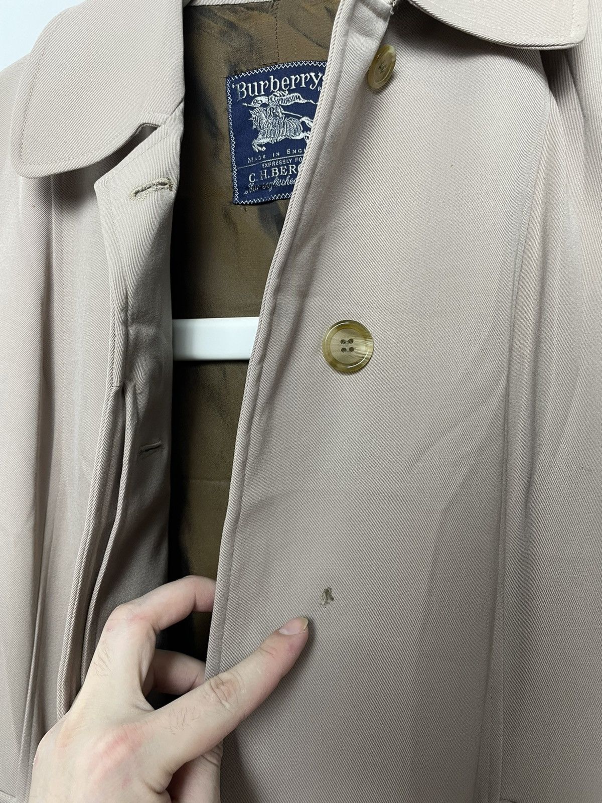 Burberry Burberry’s Tench Coat Beige Cotton Size S/M Size US S / EU 44-46 / 1 - 8 Thumbnail