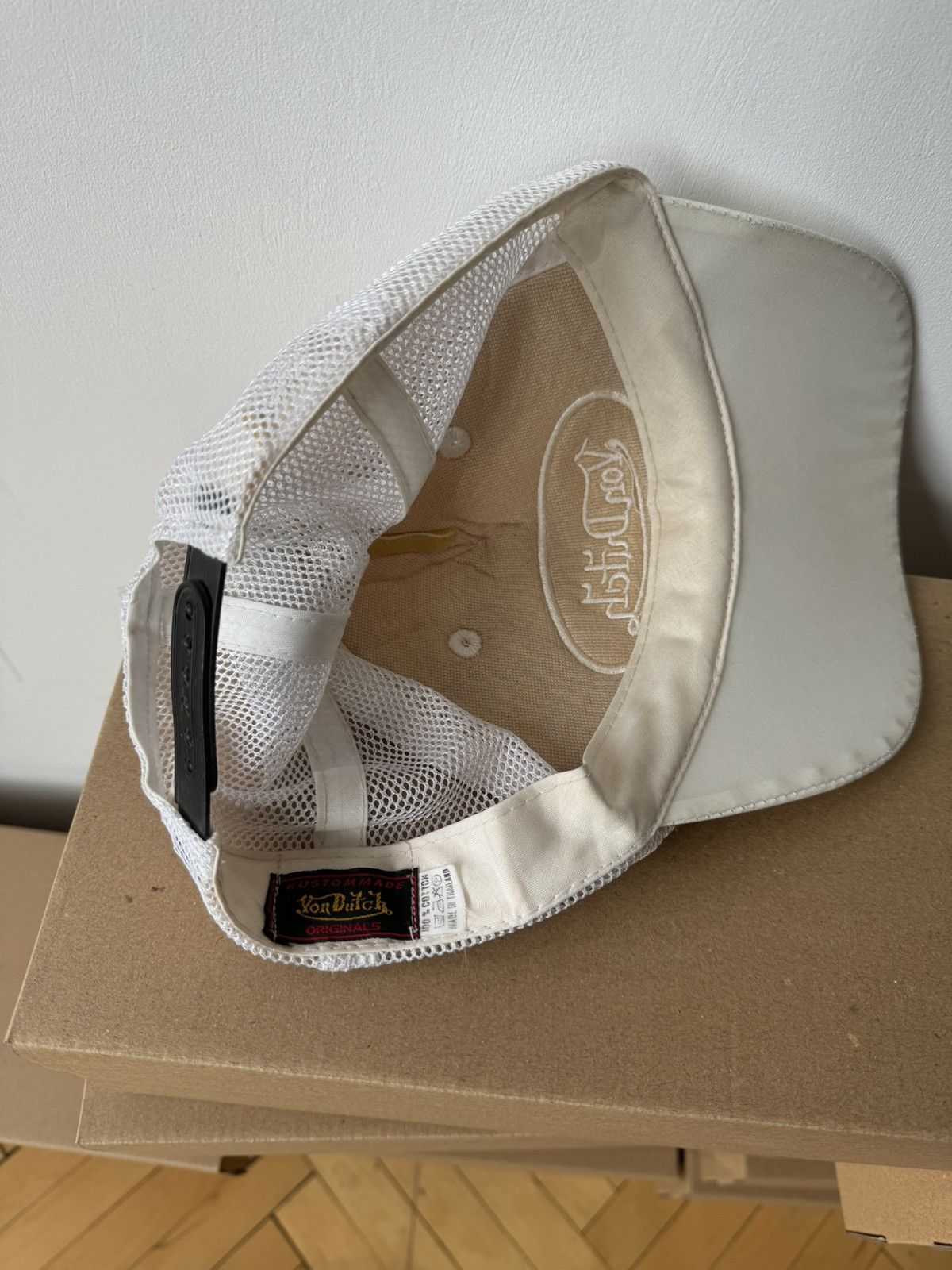 Vintage × Von Dutch Rare Vintage Von Dutch Leather Trucker Cap Hat Size ONE SIZE - 9 Thumbnail
