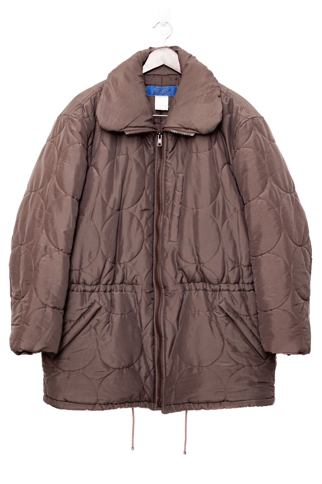 ISSEY MIYAKE Padded quilted coat in iridescent Mod coat IM33-FA009 Brown blue M main image 0
