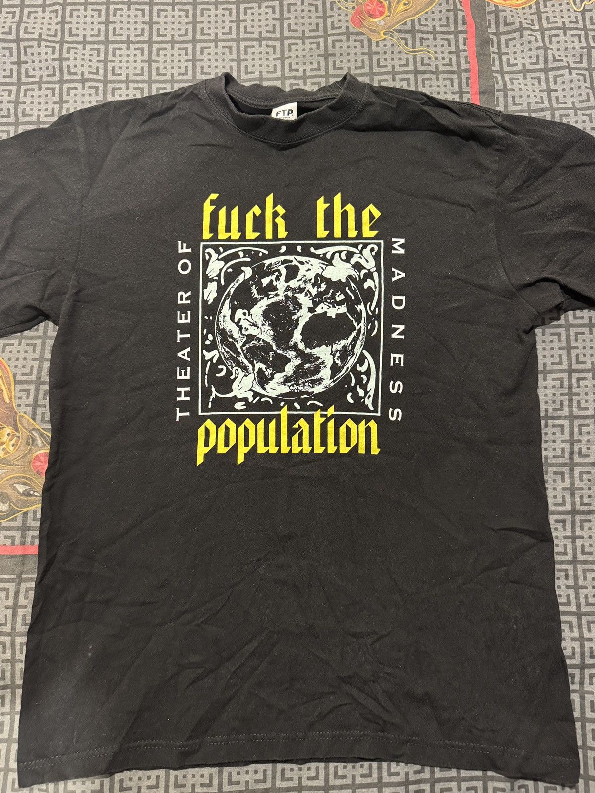 Fuck The Population Theatre of Madness tee Size US L / EU 52-54 / 3 - 1 Thumbnail
