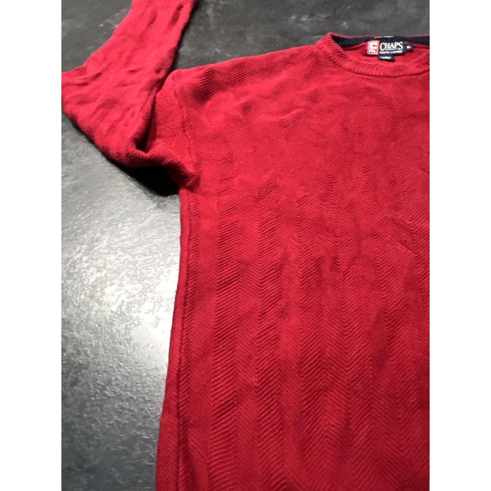 Chaps **Red Chaps Ralph Lauren Mens Nautical Long Sleeve Sweater XL** User: **Ralph Lauren Red Chaps Mens Nautical Long Sleeve Sweater XL** Size US XL / EU 56 / 4 - 5 Thumbnail