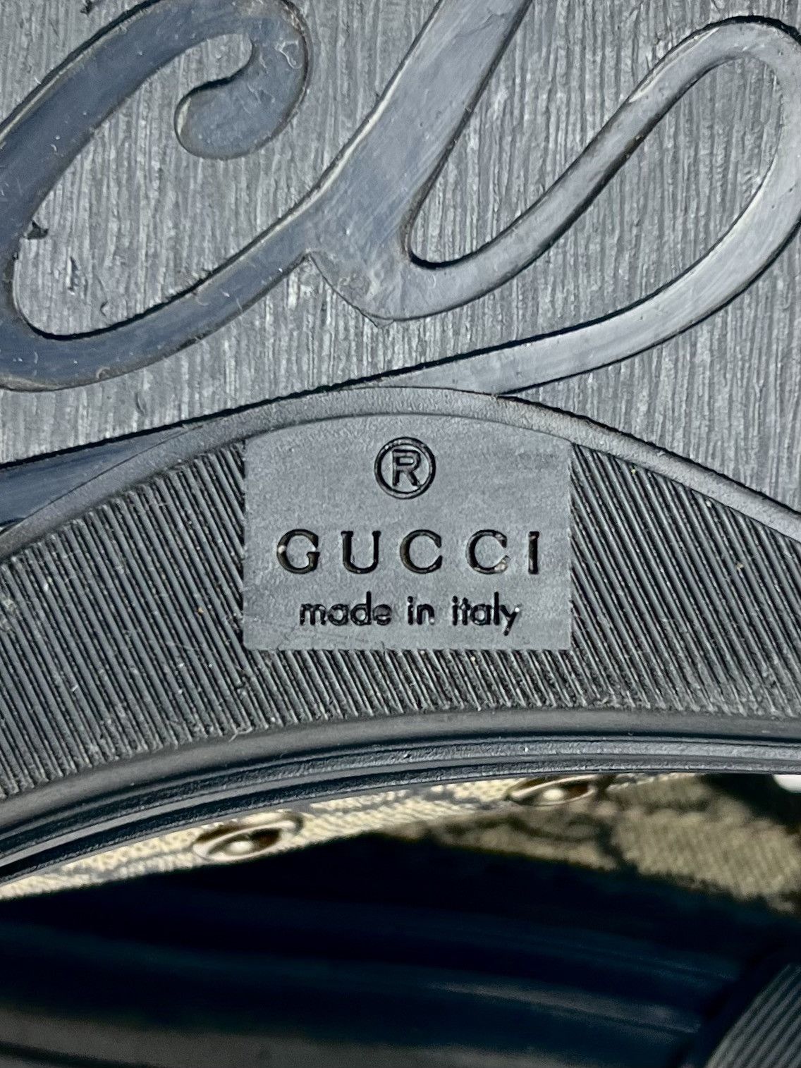 Gucci GUCCI Sneakers Hi Top Leather GG Monogram Canvas Navy Men's Size US 8.5 / EU 41-42 - 16 Thumbnail