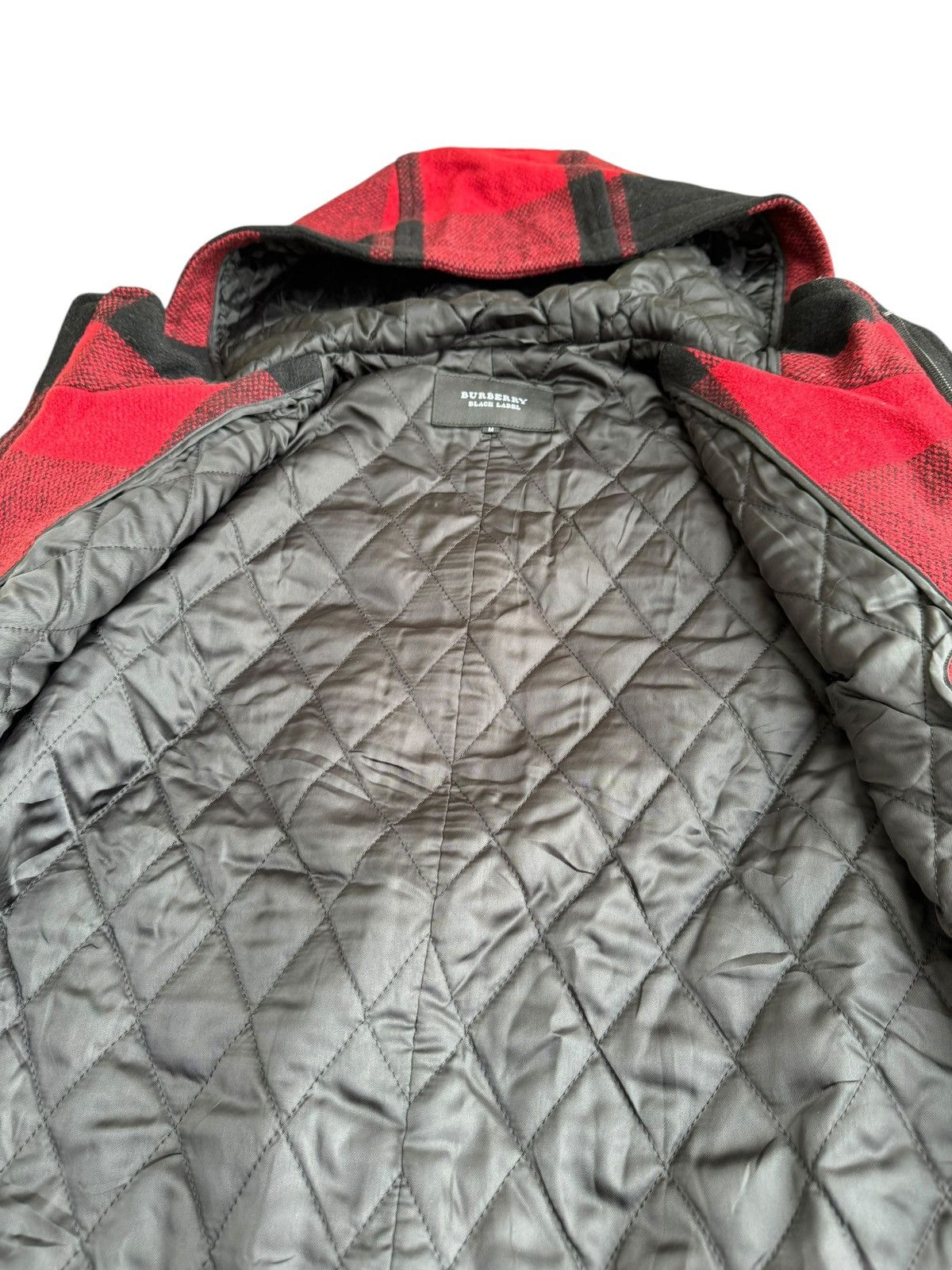 Burberry ⚡️⚡️Burberry Black Label Duffle Coat Red Plaid Jacket Size M / US 6-8 / IT 42-44 - 12 Thumbnail