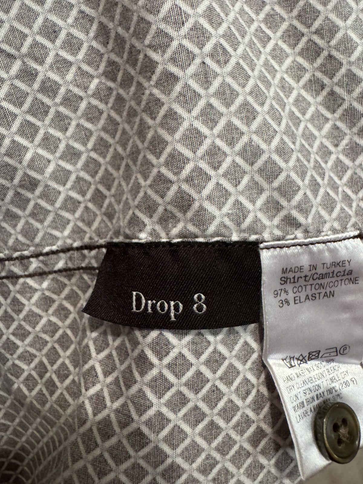 Z Zegna Z Zegna Geometric Dress Shirt Size IV/L Size US L / EU 52-54 / 3 - 5 Thumbnail
