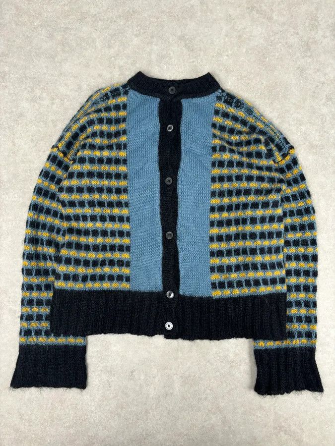 Marni FW2020 Marni Blue Cardigan Wool Distressed Size US XS / EU 42 / 0 - 4 Thumbnail
