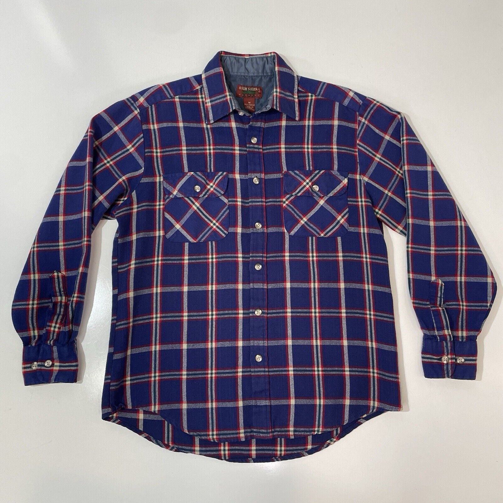 High Sierra VTG High Sierra Flannel Plaid Shirt Red White Blue Check M Size US M / EU 48-50 / 2 - 1 Thumbnail