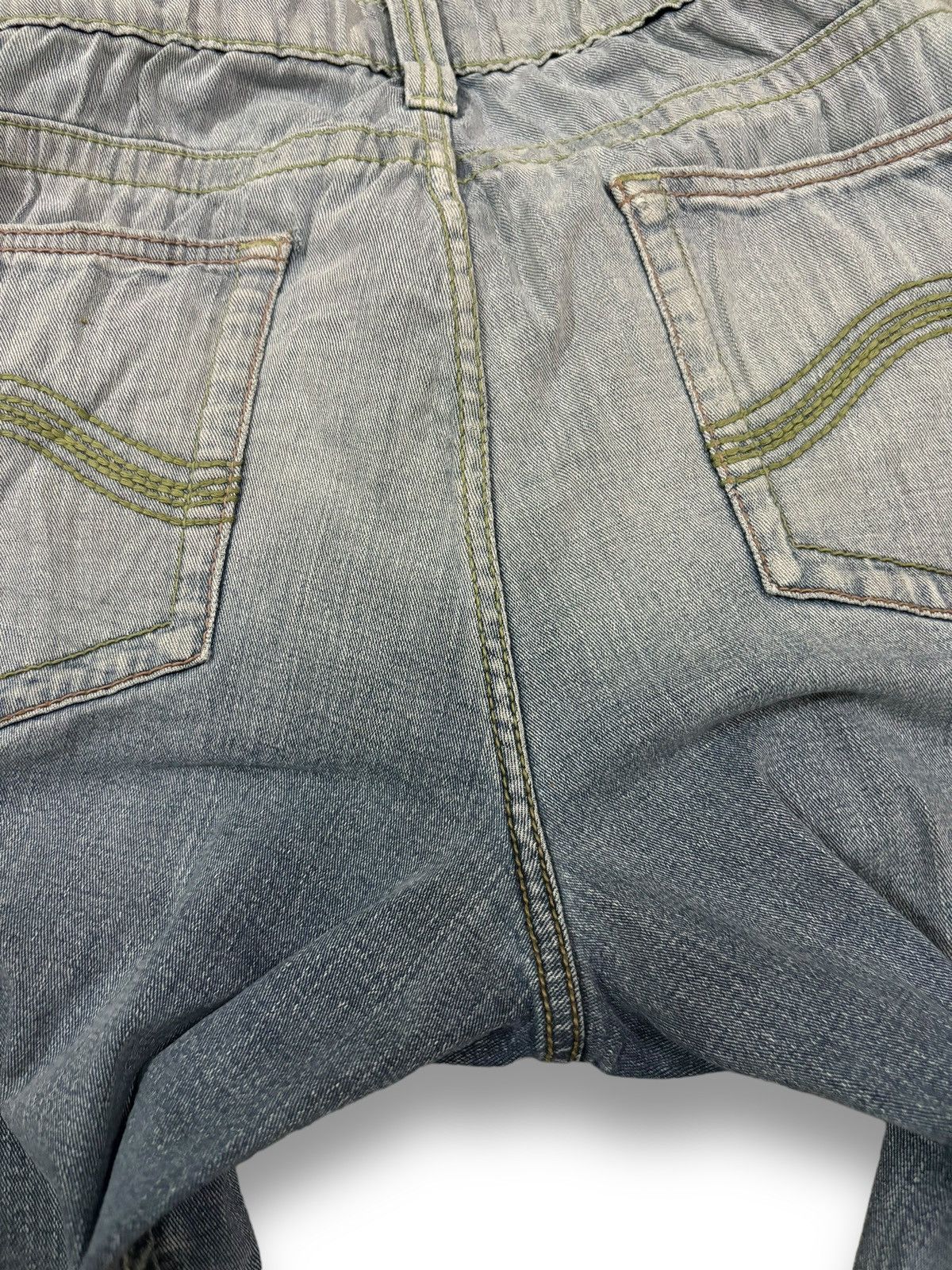 Hysteric Glamour Vintage Japanese Brand Faded Stretch Flare Leg Ripped Jeans Size US 32 / EU 48 - 12 Thumbnail