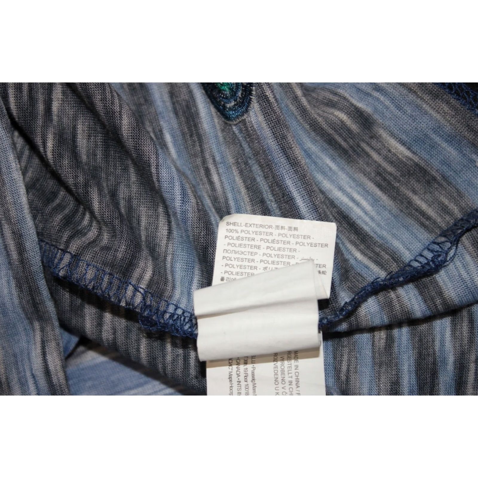 Desigual Desigual Shirt Womens L Blue Cotton Blend Long Sleeve T-Shirt 37T2637 Size L Womens Size L / US 10 / IT 46 - 7 Thumbnail
