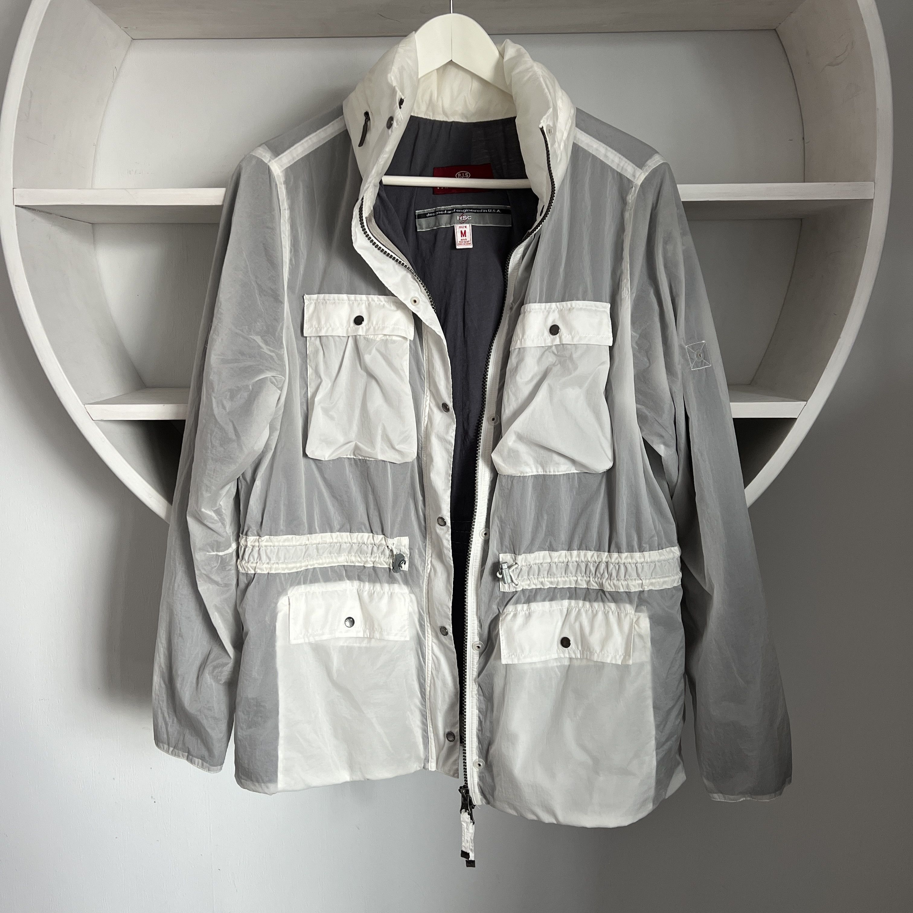 Parajumpers PARAJUMPERS MALIBU By HSC USA White Nylon Pocket Jacket M Size M / US 6-8 / IT 42-44 - 3 Thumbnail