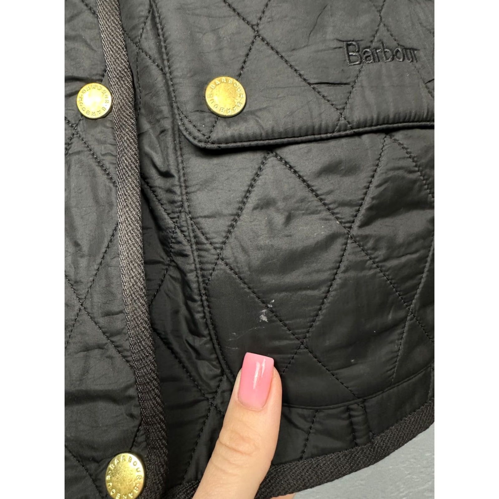 Barbour Barbour International Womens Polarquilt Quilted Jacket UK 10 Barbour Jacket Womens Quilted Black Polarquilt Size M / US 6-8 / IT 42-44 - 4 Thumbnail