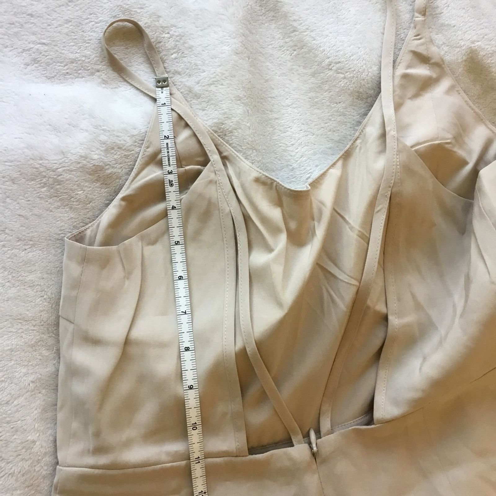 Other Love Bonito Beige Adriena Padded Strappy Back Jumpsuit Size 28" / US 6 / IT 42 - 15 Thumbnail