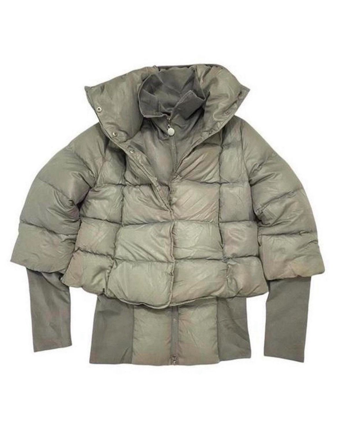 image of Benetton Bennetton Down Puffer Jacket in Beige, Women's (Size Small)