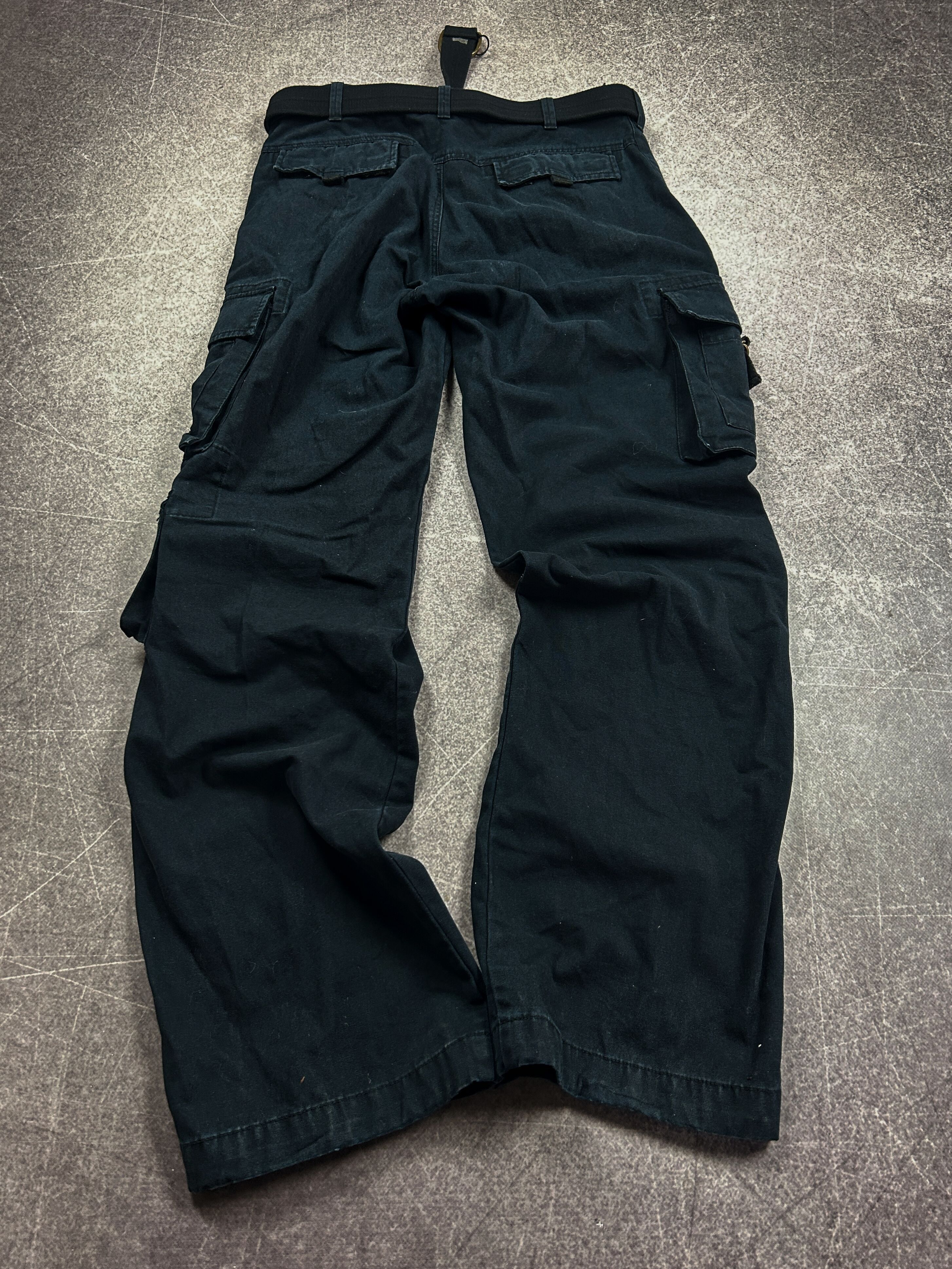 Hysteric Glamour Rick Owens Raf Simons Balenci Style Washed Cargo Jeans 90s Size US 34 / EU 50 - 5 Thumbnail
