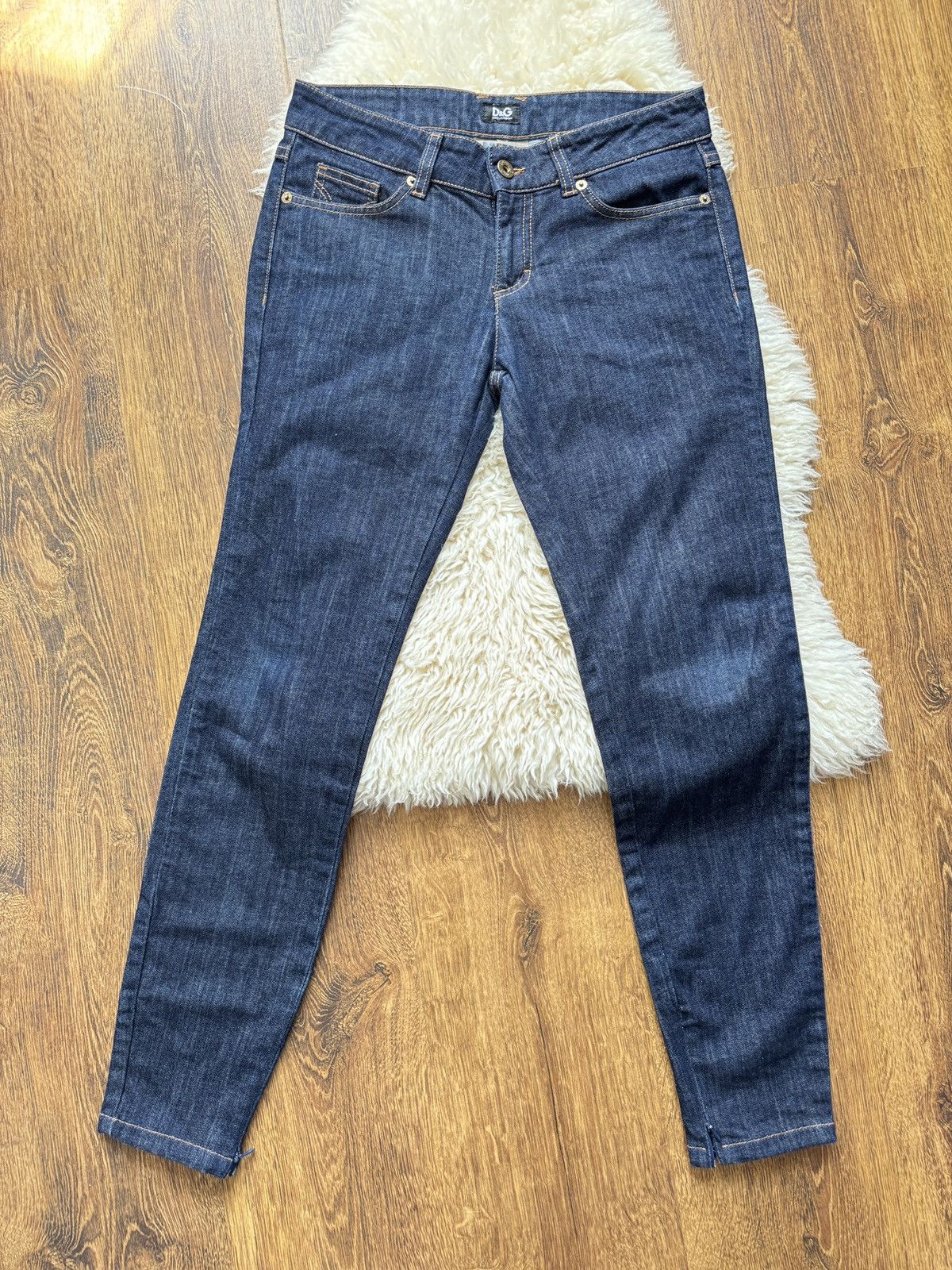 Dolce & Gabbana D&G Dolce & Gabbana Pretty Skinny Dark Blue Jeans – Size 27 Size 26" / US 2 / IT 38 - 2 Thumbnail