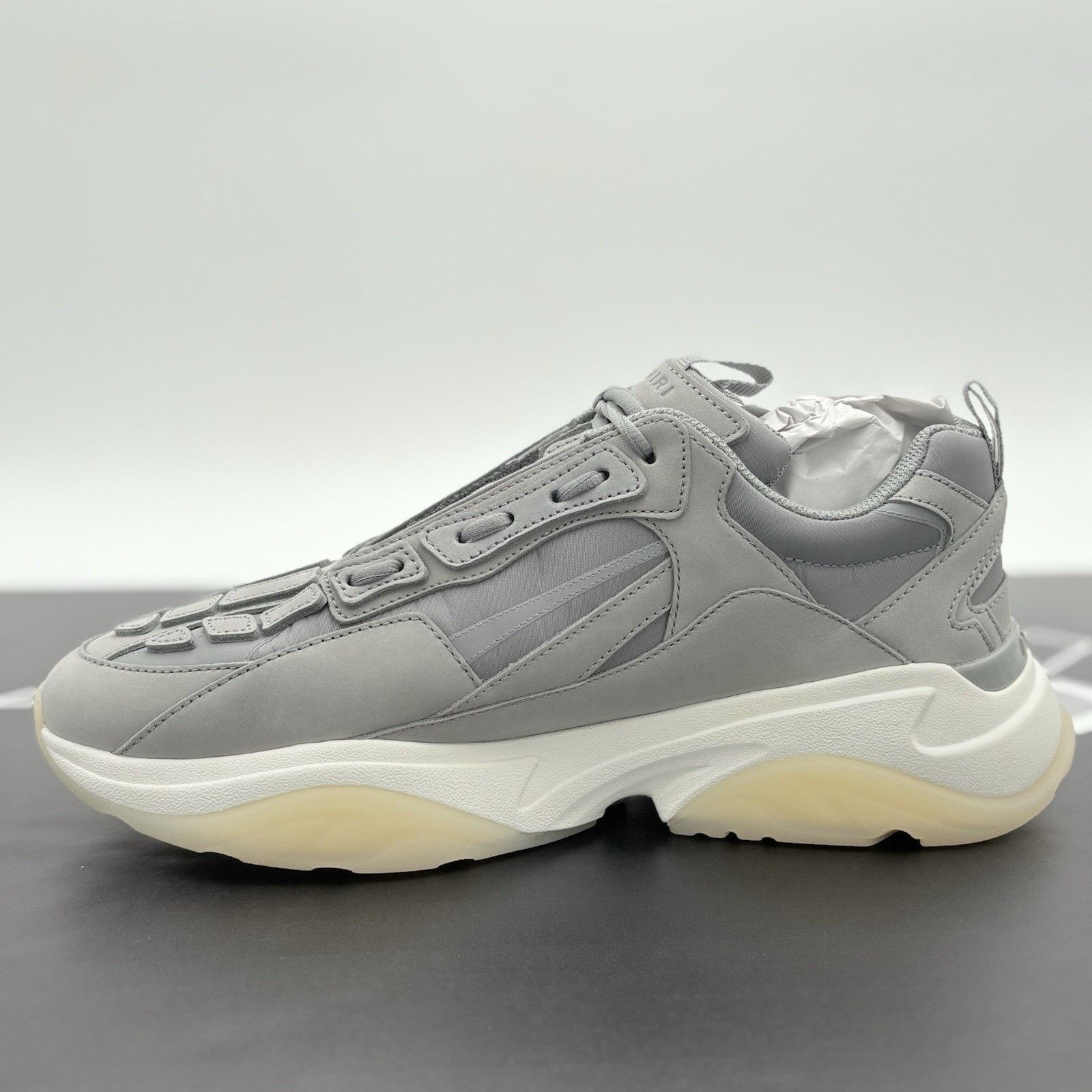 Amiri Amiri Bone Runner ' Grey ' | BRAND NEW! * 100% AUTHENTIC Size US 12 / EU 45 - 4 Thumbnail