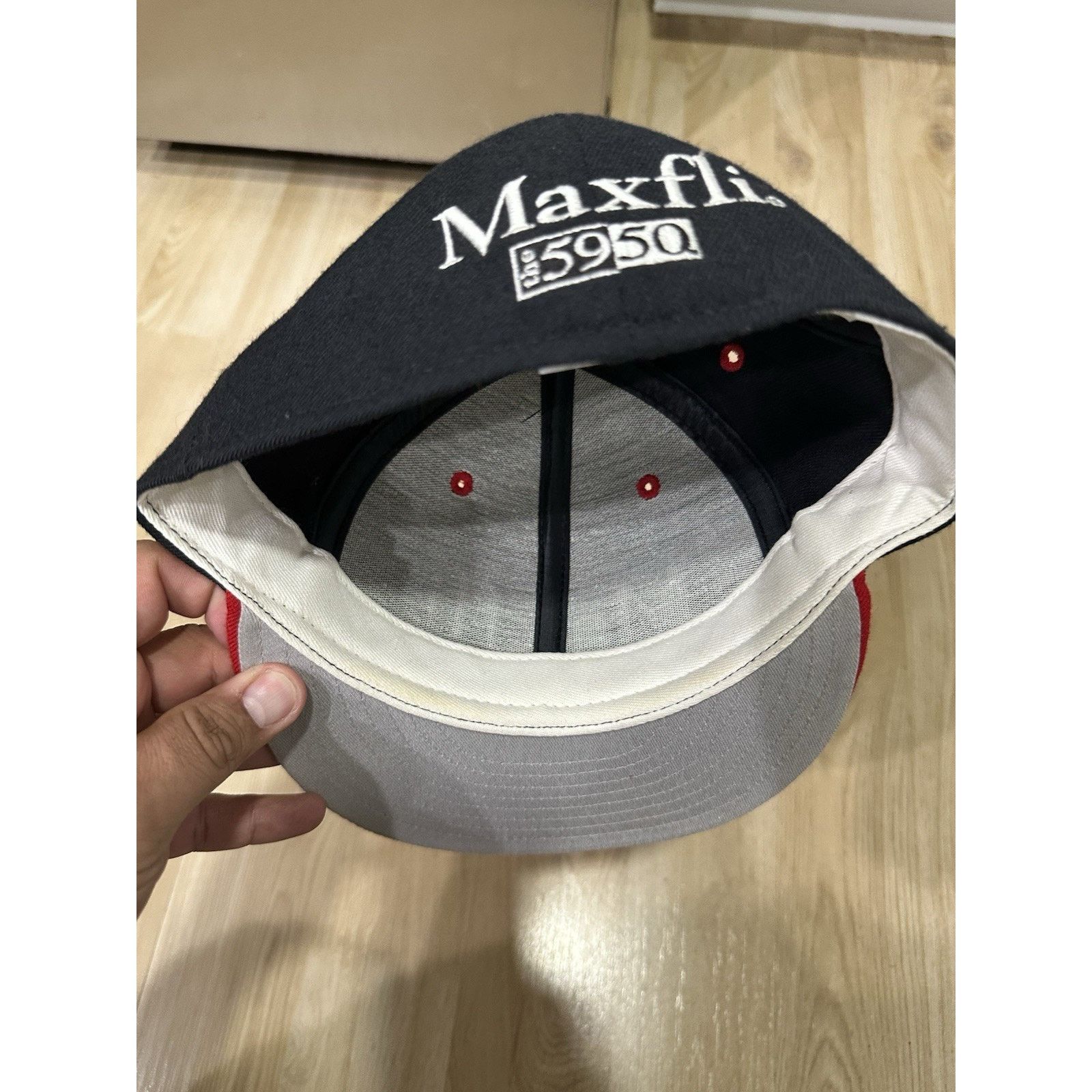 New Balance New Era 59/50 Maxfli Golf Hat Fitted Size 7 1/2 Black/Red Size ONE SIZE - 7 Thumbnail
