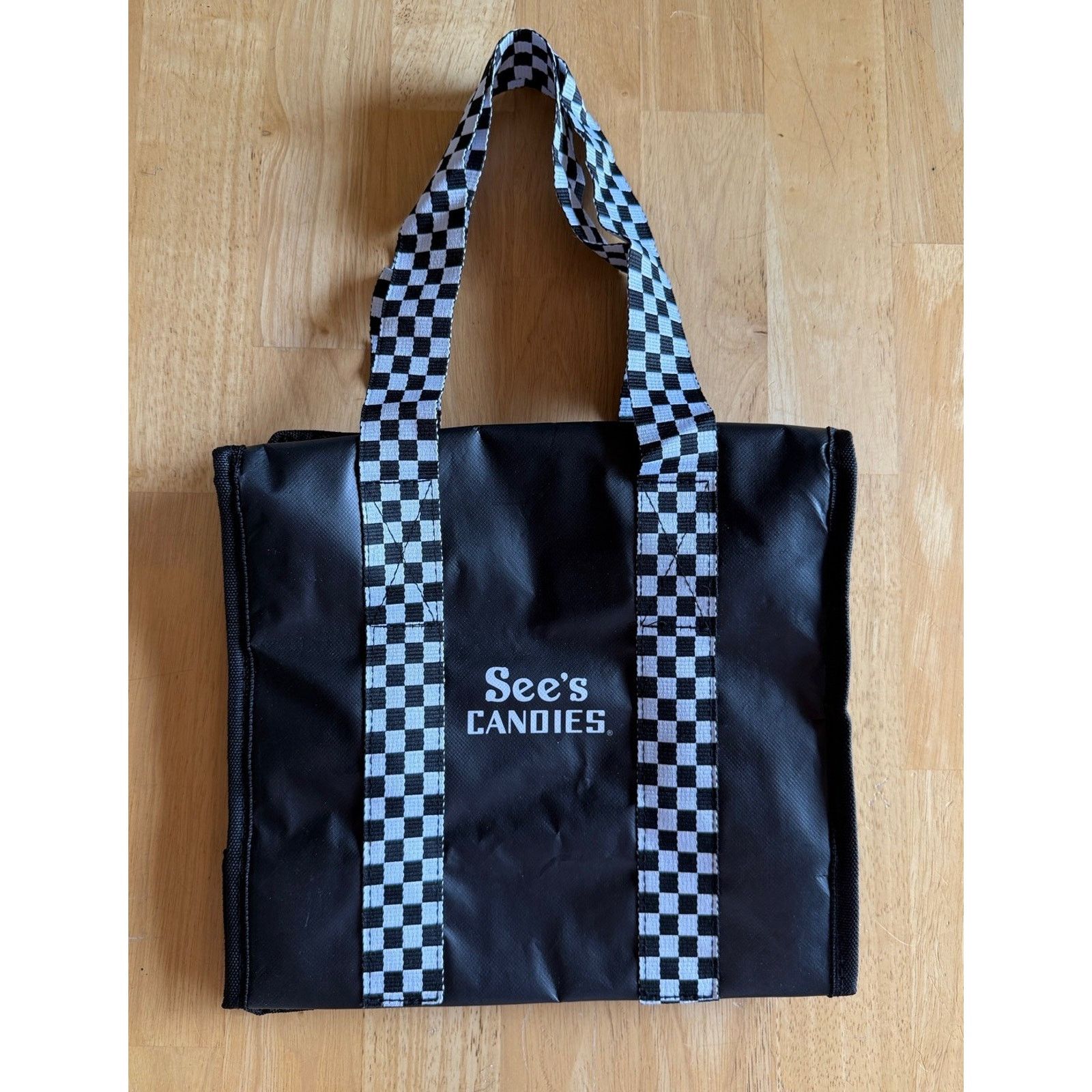 Other See’s Candy Black Soft Sided Reusable Cooler Zippered Bag Size ONE SIZE - 2 Thumbnail