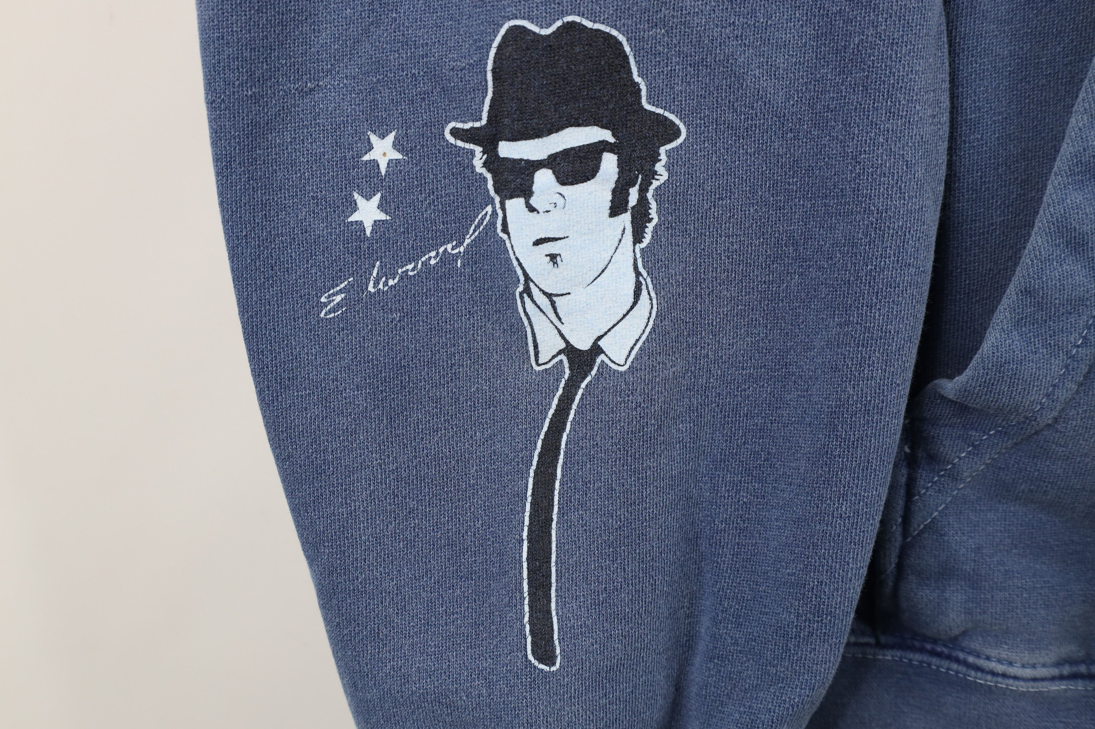 Vintage Vintage House of Blues Spell Out Hoodie Sweatshirt Blue Size US XL / EU 56 / 4 - 4 Thumbnail
