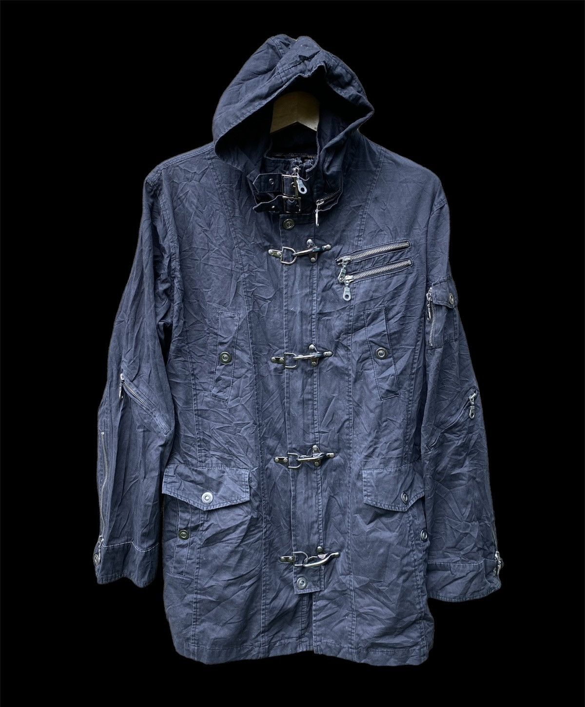 image of 14Th Addiction x If Six Was Nine Vintage Commontage Standard Bondage Multi Zip Lgb Styled in Black 