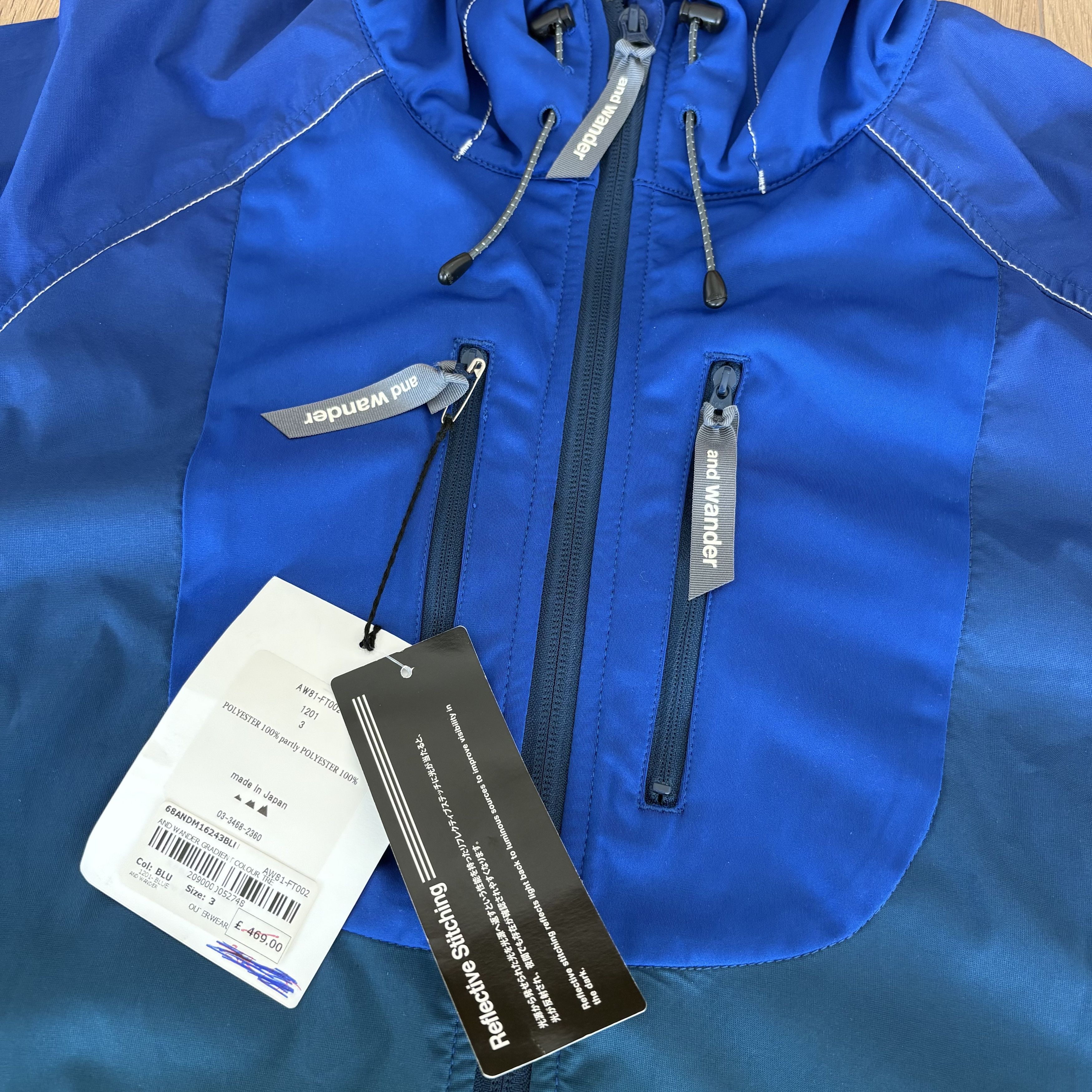And Wander Gradient Jacket windbreaker raincoat Hiker Hiking Size US M / EU 48-50 / 2 - 3 Thumbnail