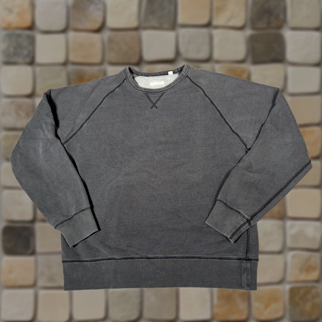 Uniqlo UNIQLO Sweatshirt Mens XL Gray Raglan Crew Neck Pullover Fleece Cotton Casual Size US XL / EU 56 / 4 - 1 Thumbnail