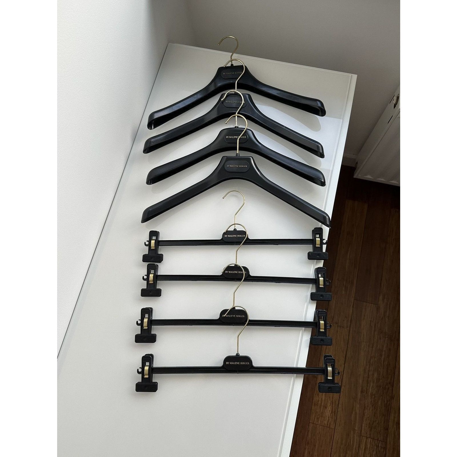 By Malene Birger By malene birger logo premium plastic black hangers Size ONE SIZE - 1 Thumbnail