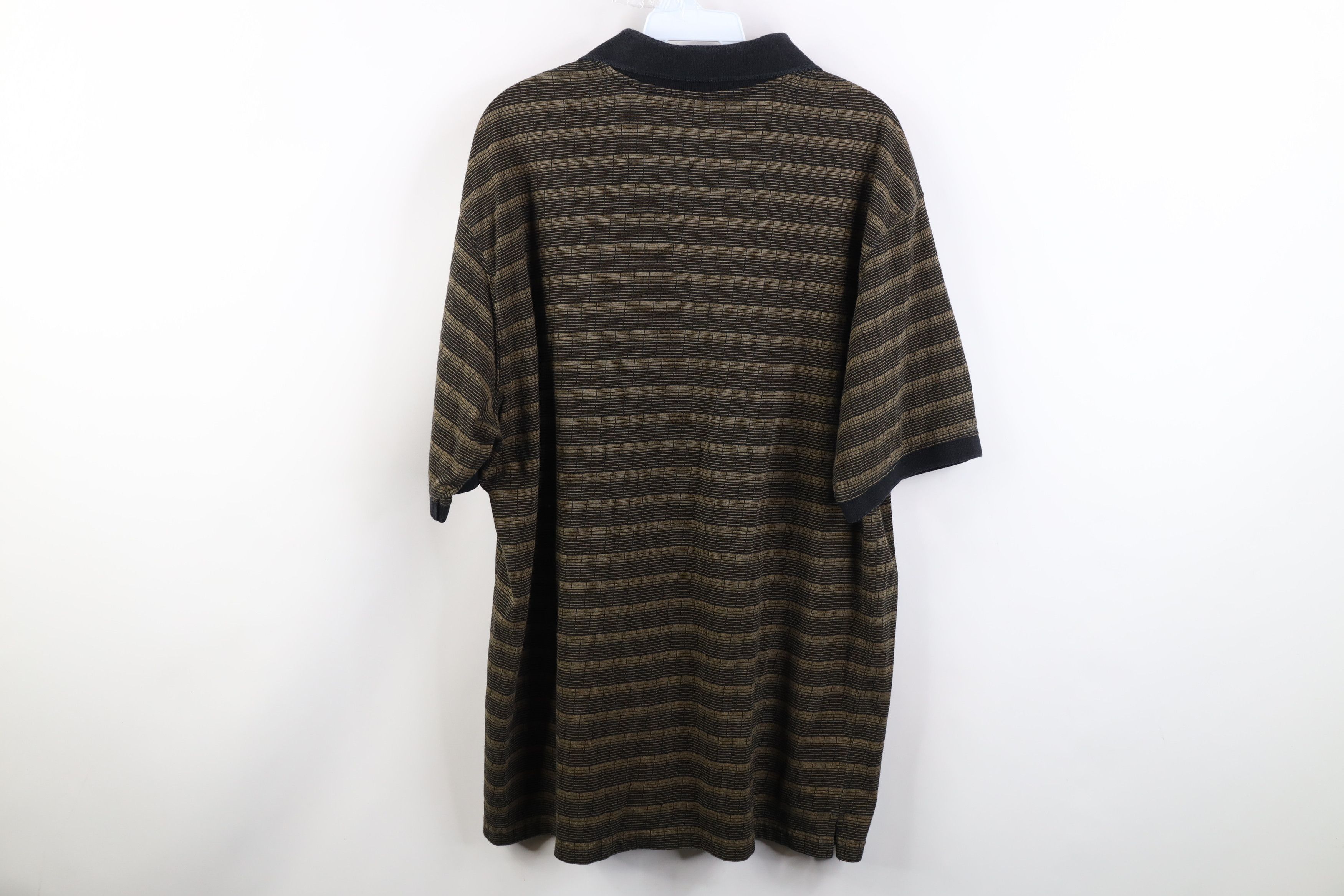 Vintage Vintage 90s Streetwear Striped Knit Collared Golf Polo Shirt Size US XL / EU 56 / 4 - 9 Thumbnail