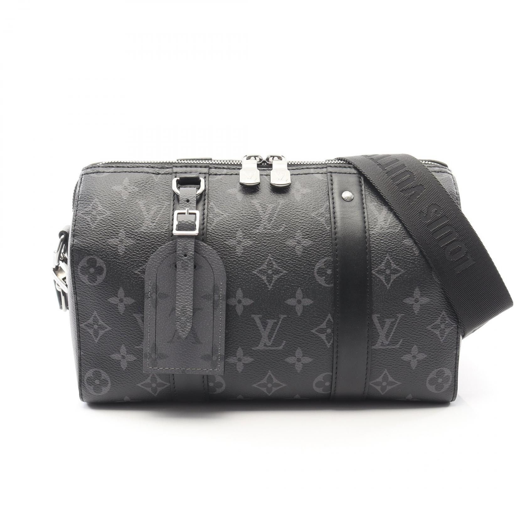 Louis Vuitton Louis Vuitton Louis Vuitton City Keepall Monogram Eclipse Reverse Coated Canvas Shoulder Bag Textile Shoulder Bag M45936 DUTY FREE for USA Size ONE SIZE - 1 Thumbnail