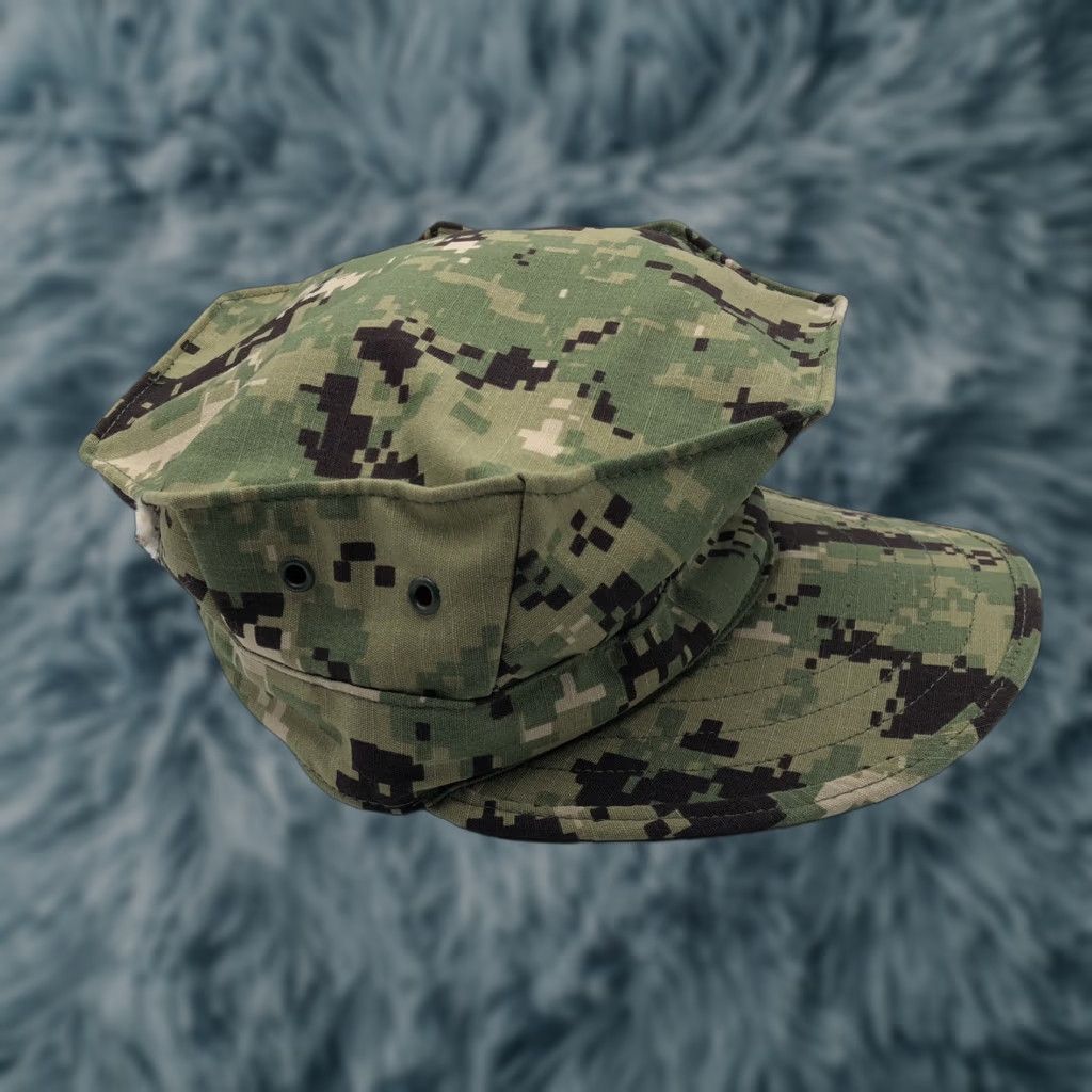 Vintage VINTAGE Army Hat Men U.S Navy 7 1/4 Camouflage Green Army Cap Mens Size ONE SIZE - 1 Thumbnail