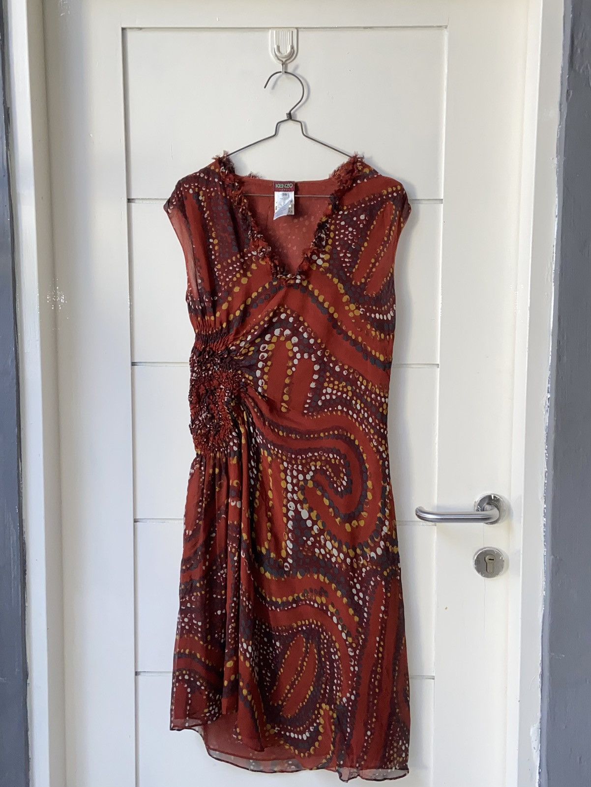 Kenzo KENZO PARIS Patterned Midi Dress Size XS / US 0-2 / IT 36-38 - 10 Thumbnail
