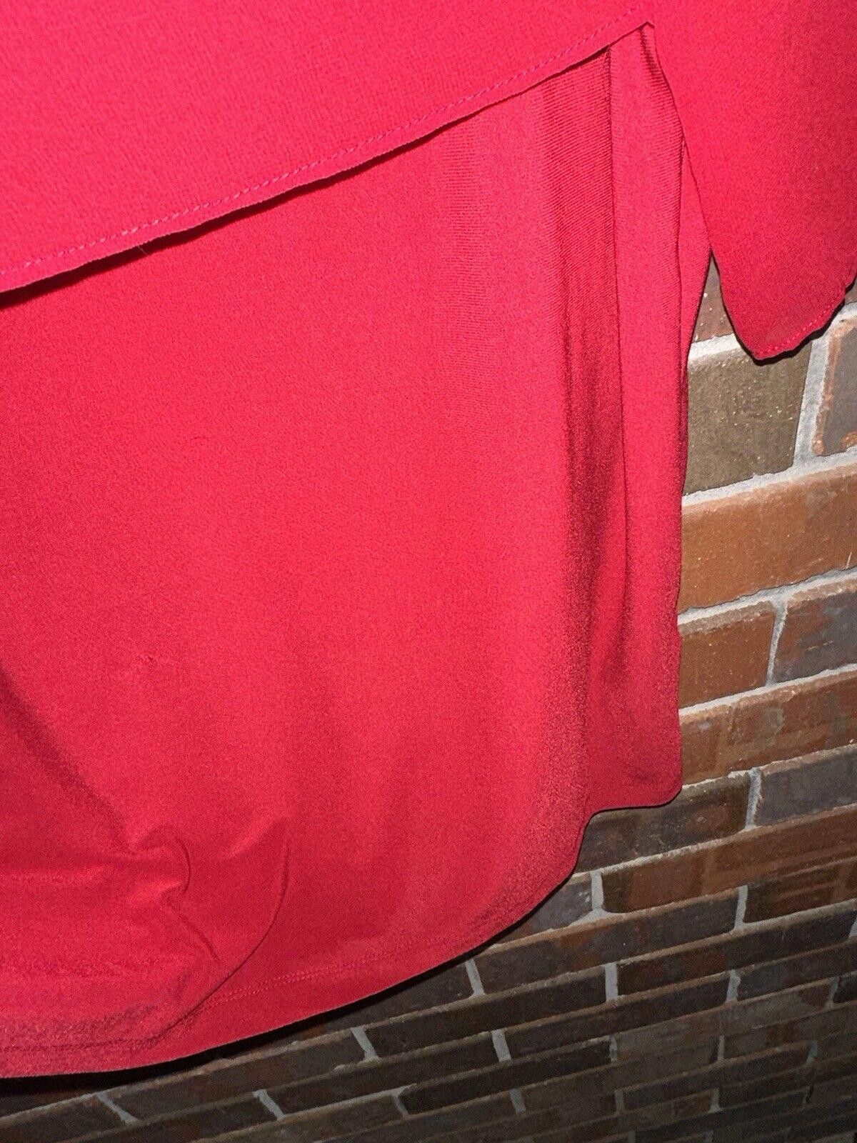 DKNY Women's Blouse DKNY Small Semisheer Logo Red Size S / US 4 / IT 40 - 5 Thumbnail