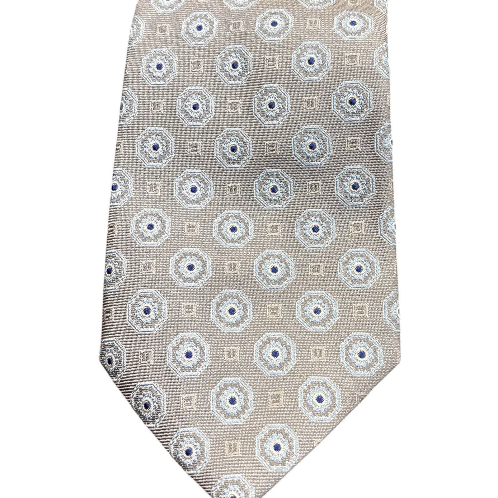 Brooks Brothers Brooks Bros Makers & Merchants Silk Tie Silver Medallion Size ONE SIZE - 5 Thumbnail