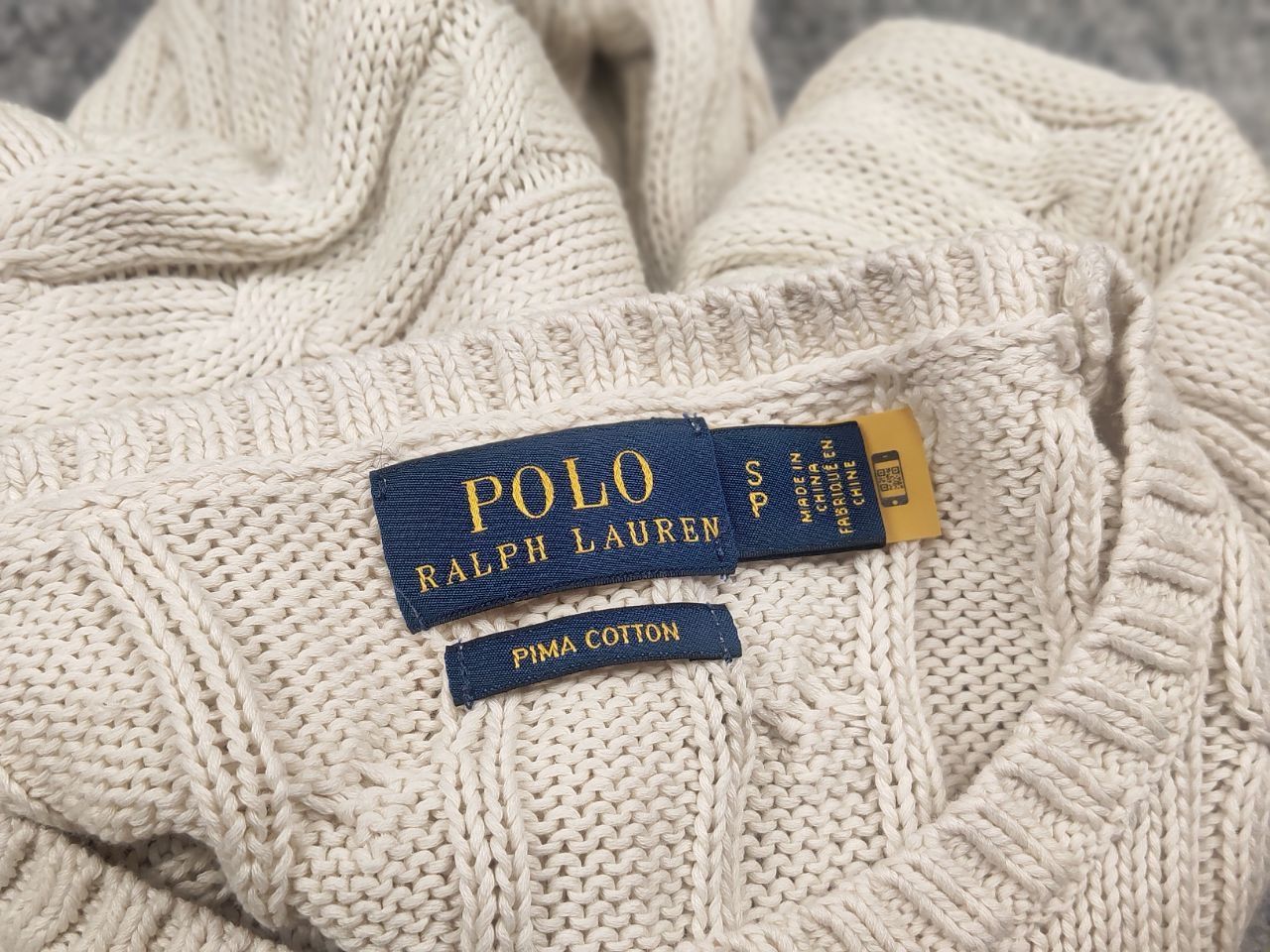 Polo Ralph Lauren Polo Ralph Lauren Big pony knit Pima cotton cable sweater Size US S / EU 44-46 / 1 - 13 Thumbnail