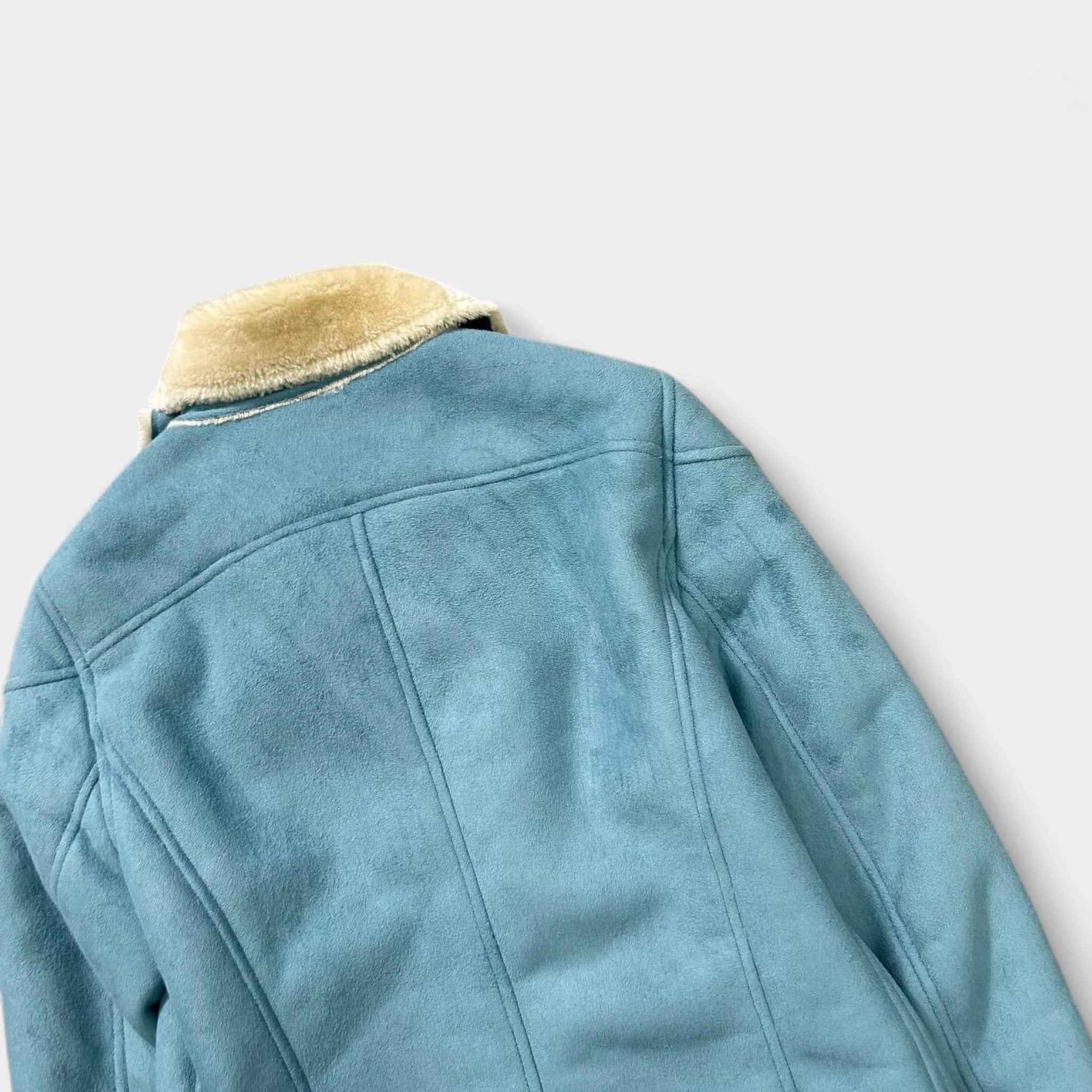 Armani Armani Jeans Suede Baby Blue Jacket Size S / US 4 / IT 40 - 8 Thumbnail