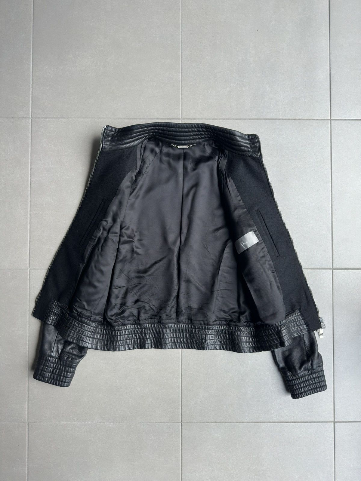 Dior × Hedi Slimane Dior Homme AW04 “VOTC” leather bomber jacket Size US M / EU 48-50 / 2 - 9 Thumbnail