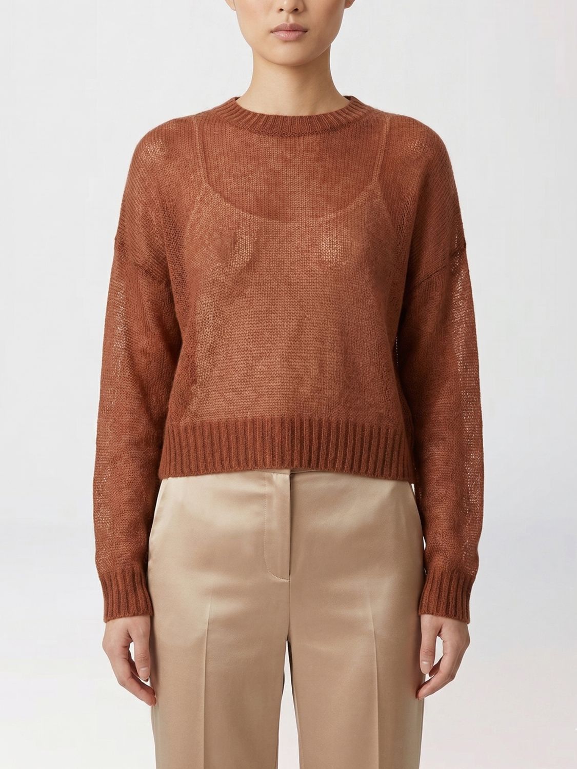 Brunello Cucinelli Brunello Cucinelli Sweater Woman Brown Size XL / US 12-14 / IT 48-50 - 1 Thumbnail