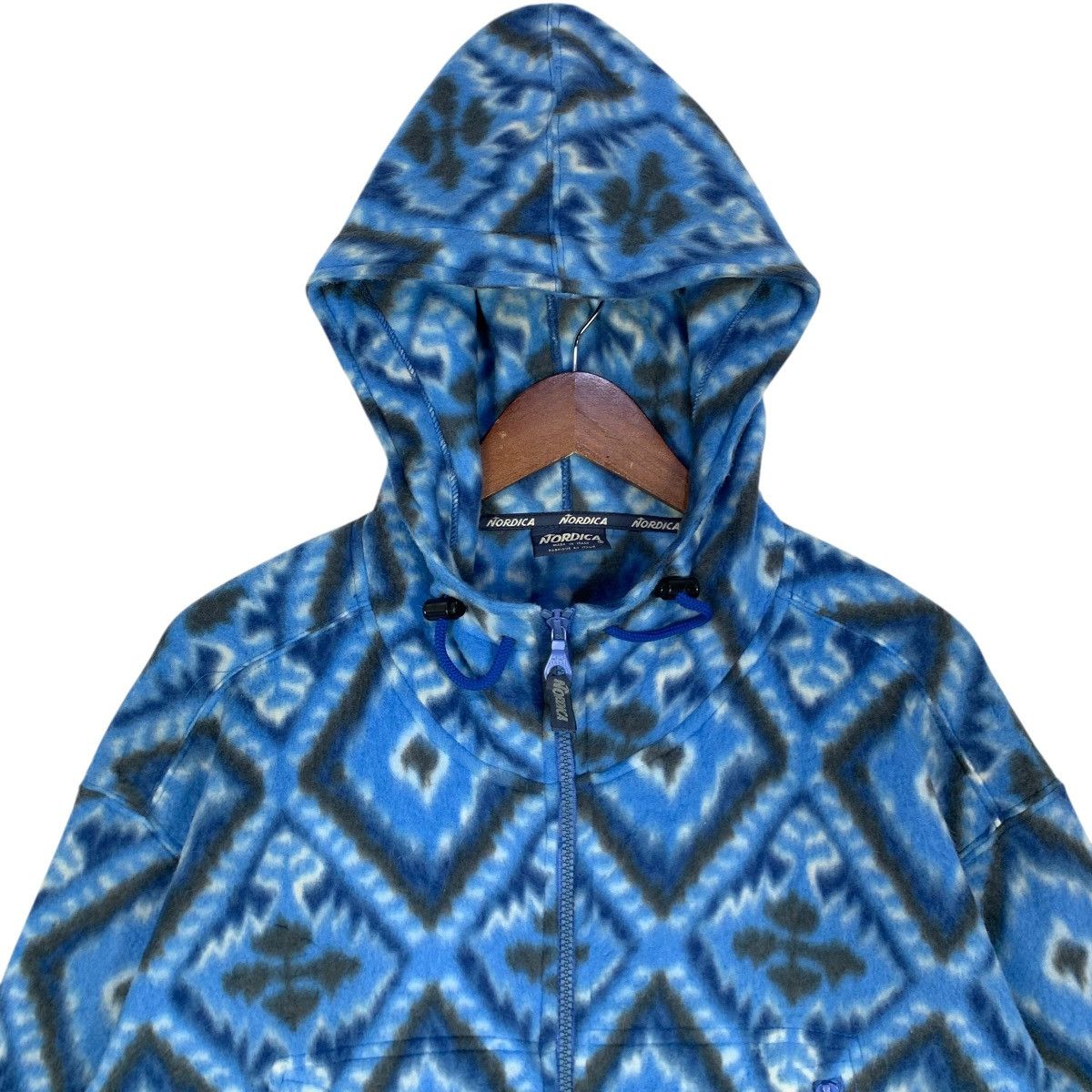If Six Was Nine Vintage Nordica Fleece Navajo Style Hoodie Pull Over Size US L / EU 52-54 / 3 - 7 Thumbnail