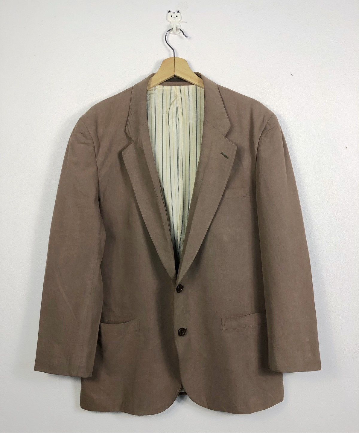 image of Burberry Prorsum x Vintage Burberrys Blazer Jacket in Brown, Men's (Size Large)