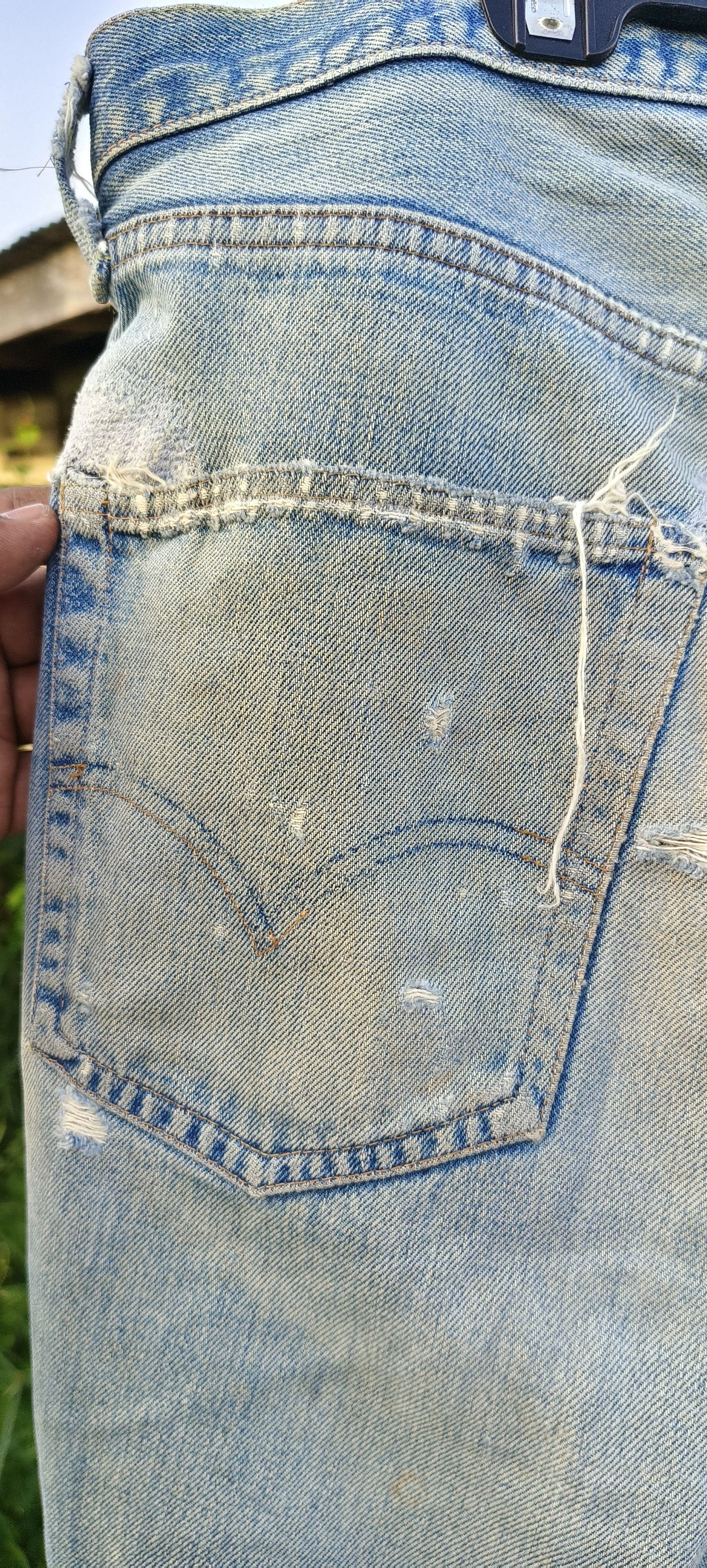 4GSELLER Vintage 70s Rindam Levi's jeans button number 6 Selvedge Size US 35 - 17 Thumbnail