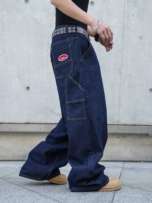 Japanese Brand × Vintage DRIP BAGGY Y2K denim jeans pants Size US 36 / EU 52 - 2 Thumbnail