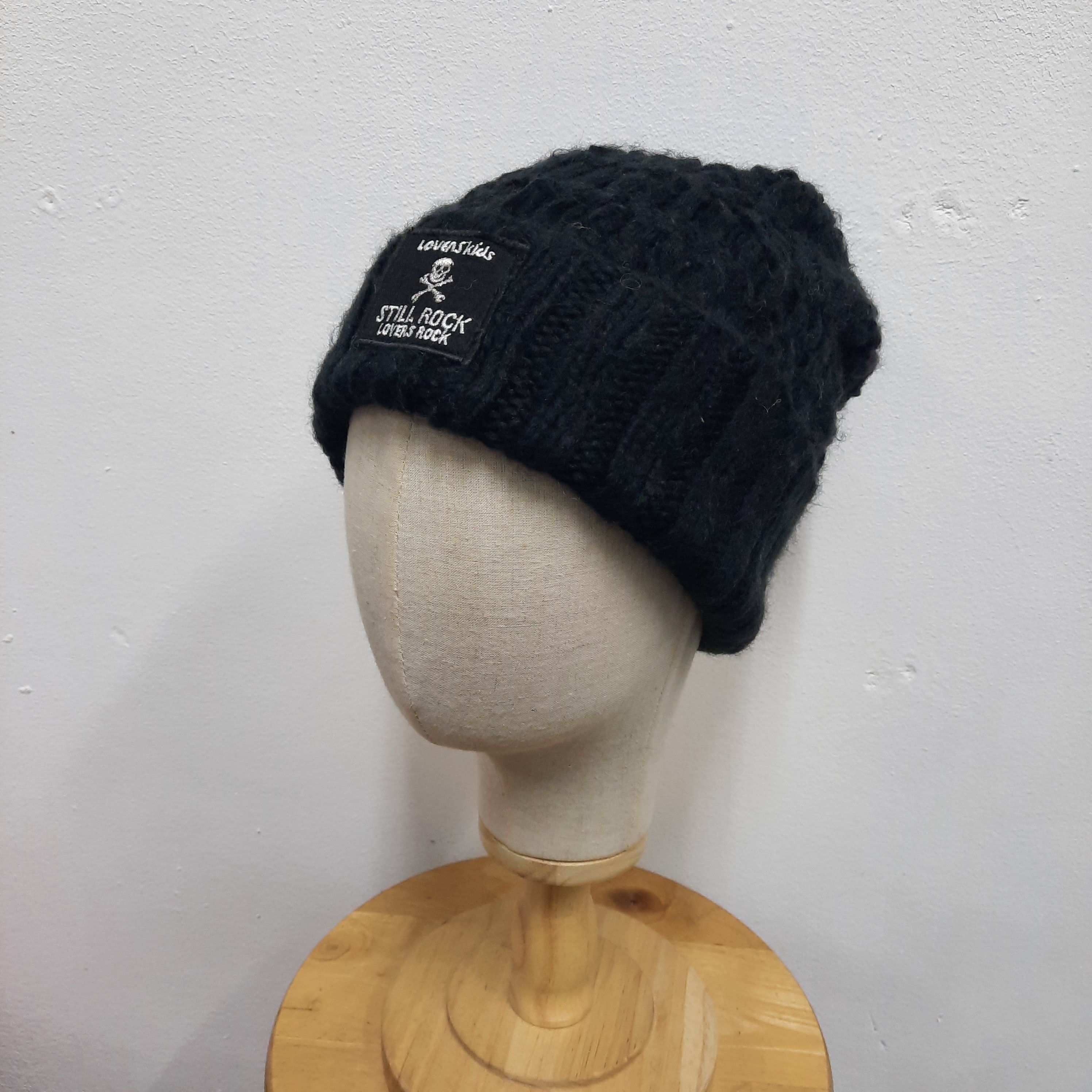 PPFM ☠️Lovers rock by super lovers skull patch beanie hat Size ONE SIZE - 2 Thumbnail