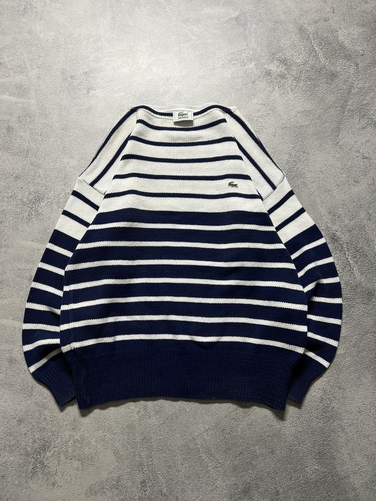 Lacoste × Vintage Vintage Y2k Lacoste Striped Oversized Sweater 90’s Size US M / EU 48-50 / 2 - 2 Thumbnail