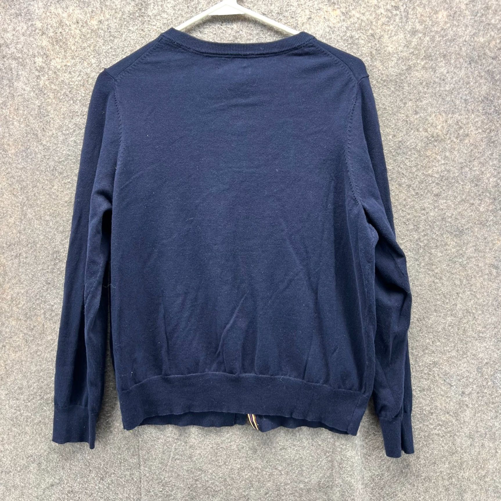 Tommy Hilfiger Tommy Hilfiger Sweater Cardigan Women XL Blue Navy Pima Cotton Knit Logo Long Sleeve Regular Fit All Seasons Vintage: No Size XL / US 12-14 / IT 48-50 - 4 Thumbnail