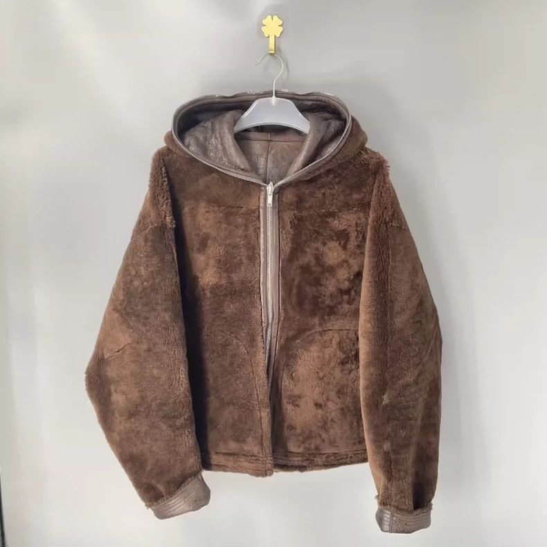 Rick Owens Rick Owens Fur-and-fur integrated double-sided leather coat Size US L / EU 52-54 / 3 - 3 Thumbnail