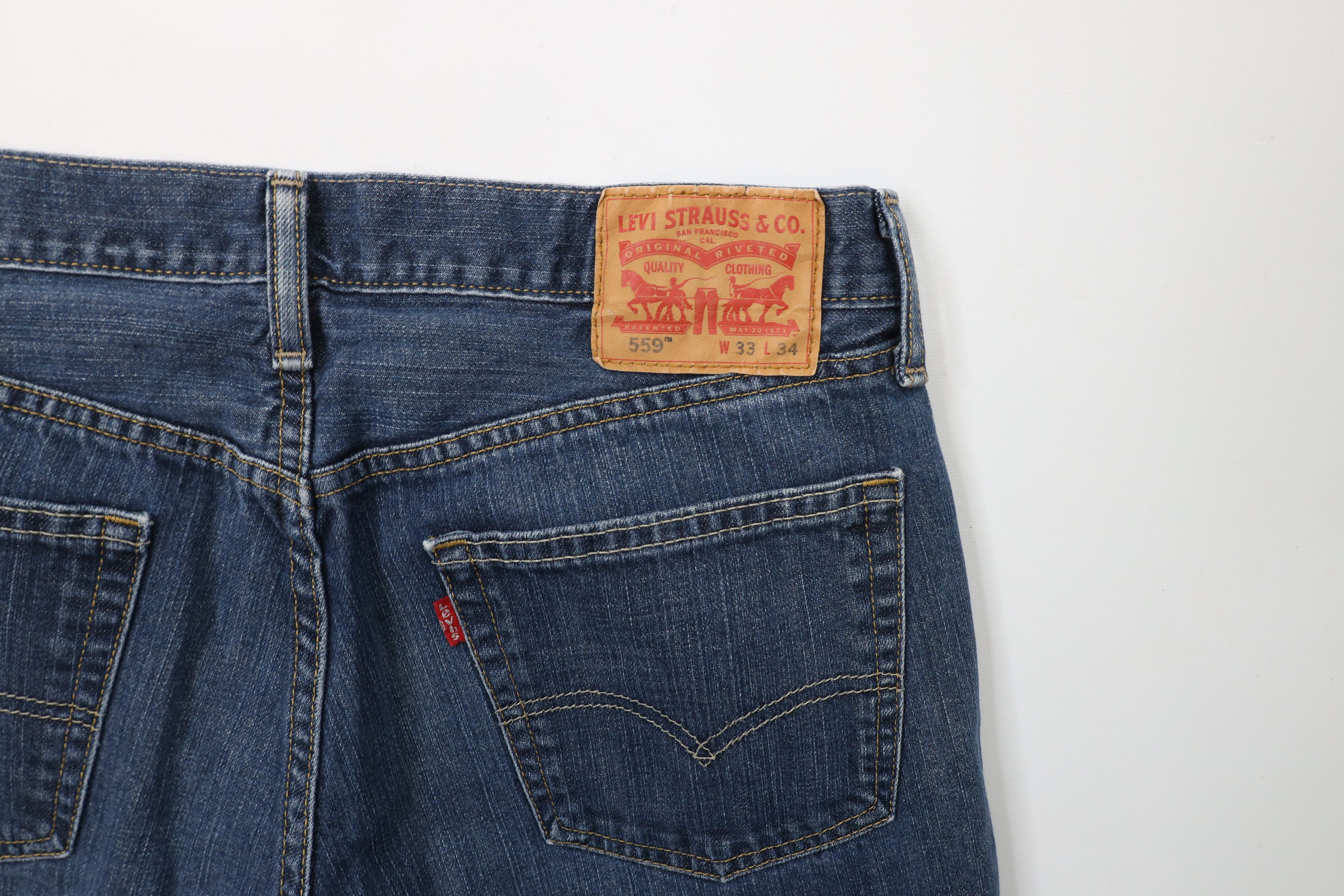 Levi's × Vintage Vintage Y2K Levis 559 Relaxed Straight Wide Leg Denim Jeans Size US 33 - 12 Thumbnail