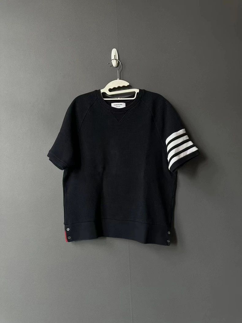 Thom Browne Thom browne Waffle check short-sleeved sweatshirt 2503-Next Size US XXL / EU 58 / 5 - 1 Thumbnail