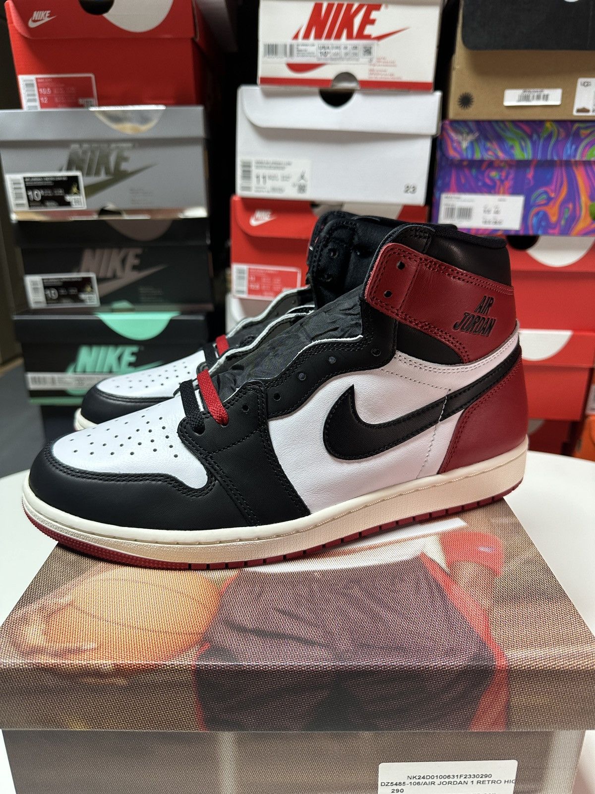 Jordan Brand × Nike Air Jordan 1 Retro OG High Black Toe Reimagined Size 11 Size US 11 / EU 44 - 1 Thumbnail
