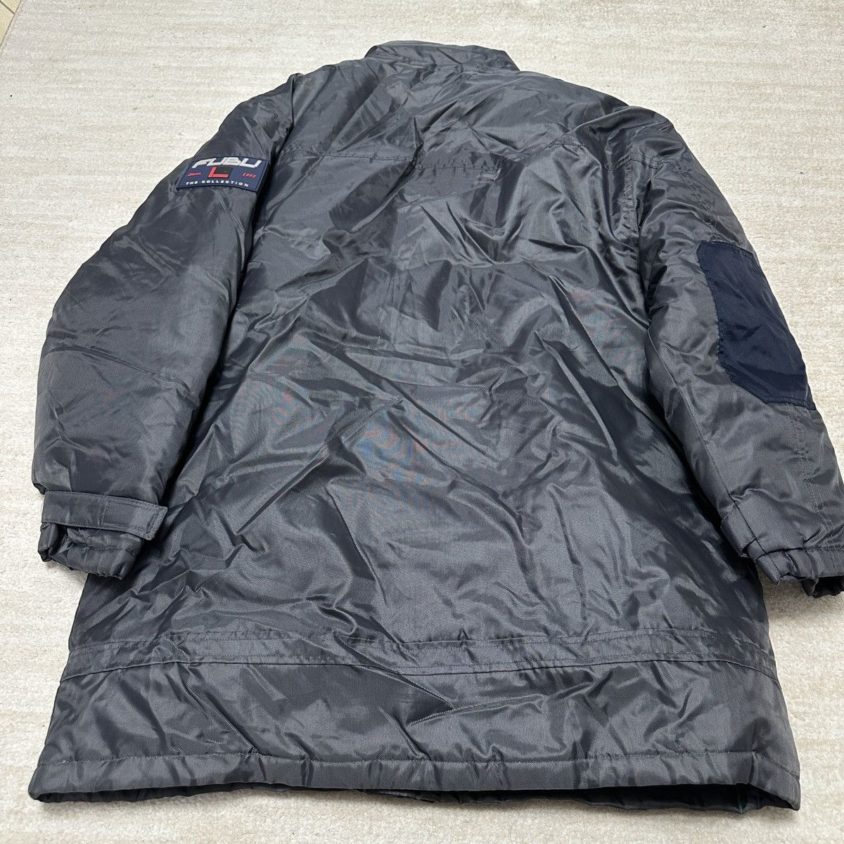 Fubu Vintage FUBU Grey Blue Down Puffer Jacket No Hood Size US L / EU 52-54 / 3 - 10 Thumbnail
