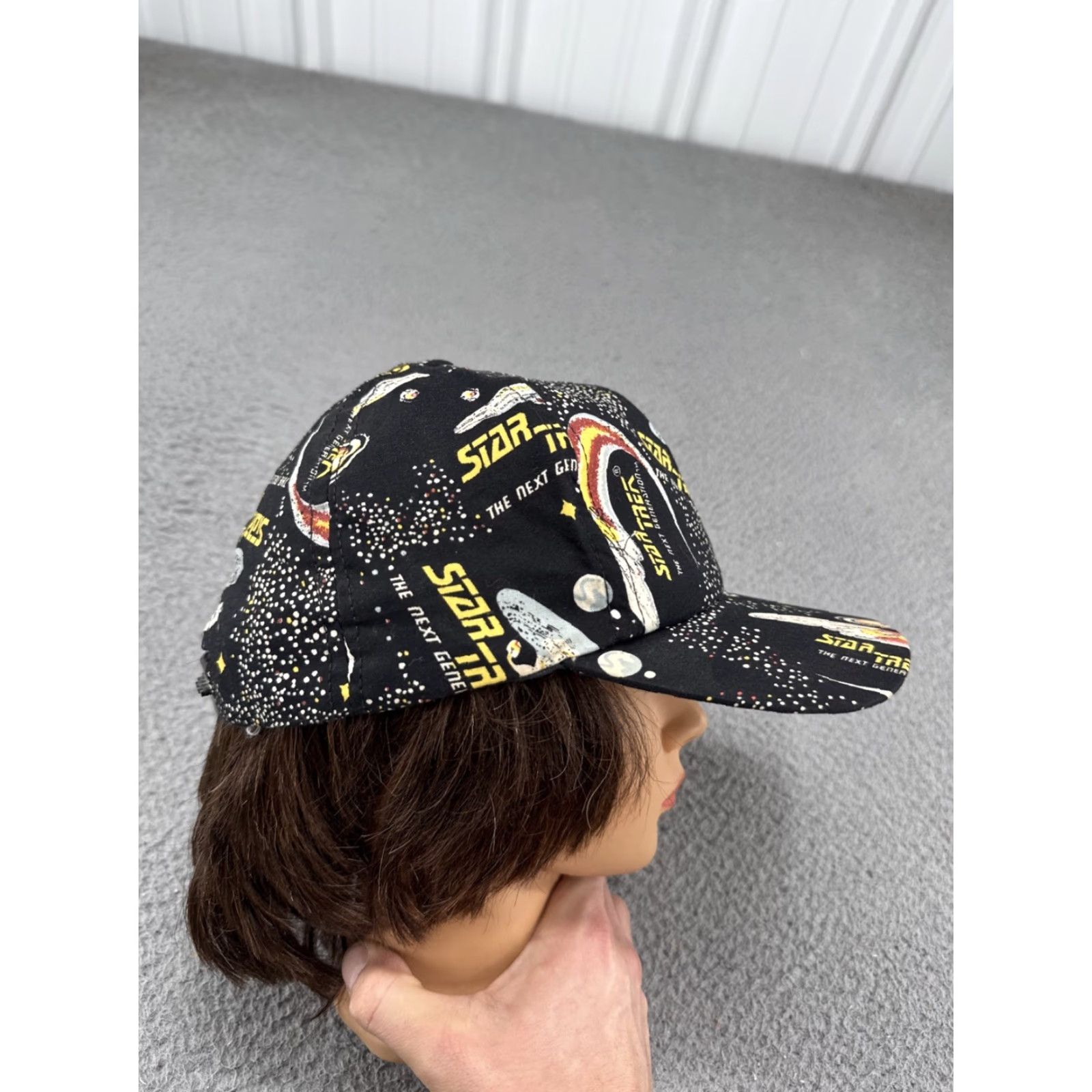 Vintage VINTAGE Star Trek AOP Hat Cap Marlin Tease USA Black Snapback One Size Unisex Adults Cotton Adjustable Men Women Size ONE SIZE - 3 Thumbnail